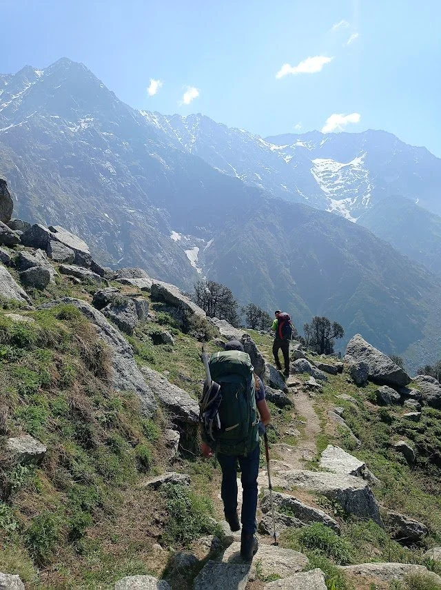 Trekking through the Himalayas 