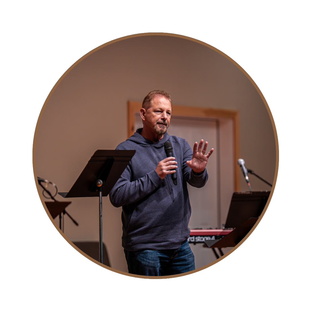 Mickey Weston MCing the Men's Retreat at CAMP-of-the-WOODS