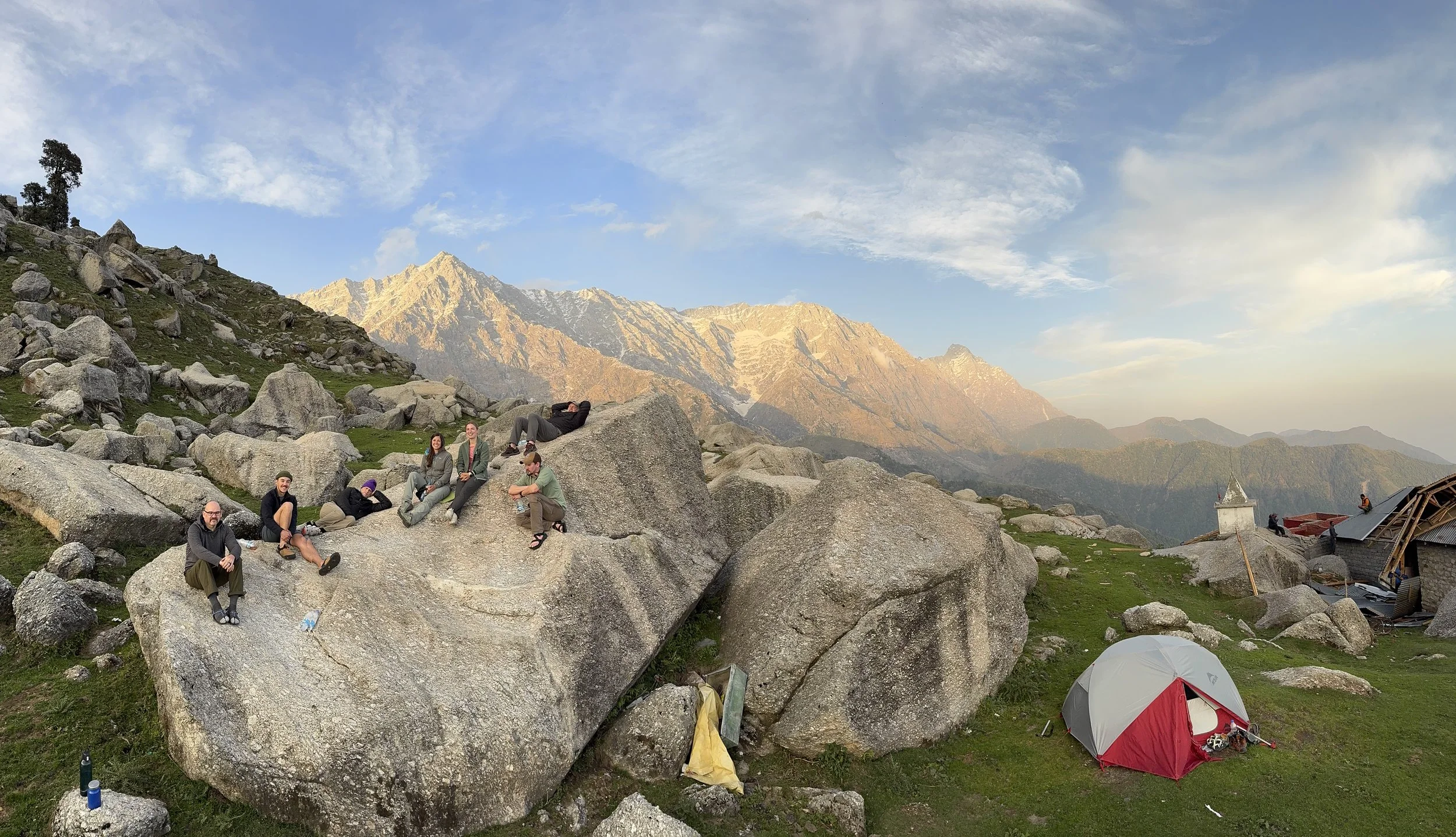Campsite along the Trek