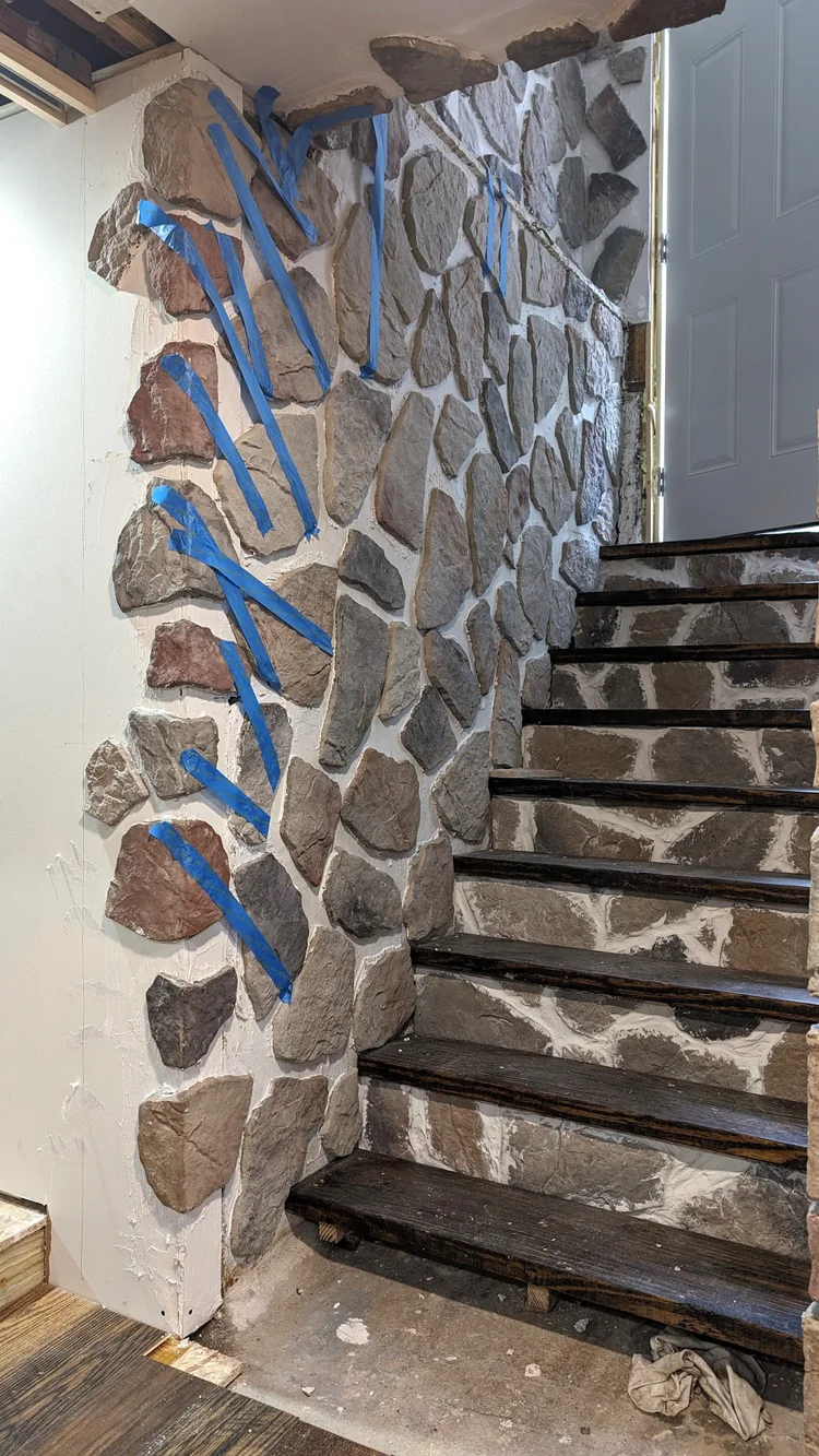 DIY Stone Veneer Installation Guide — Olive & June Home: Bold ...