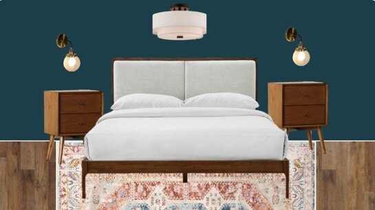 Mid Century Modern Master Bedroom Mood Board Olive June