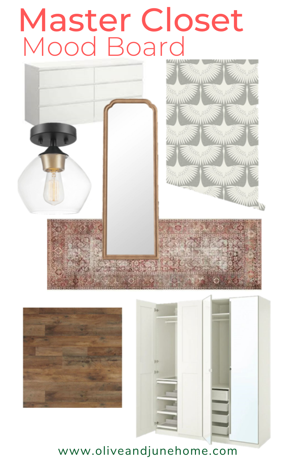 Master Closet Mood Board