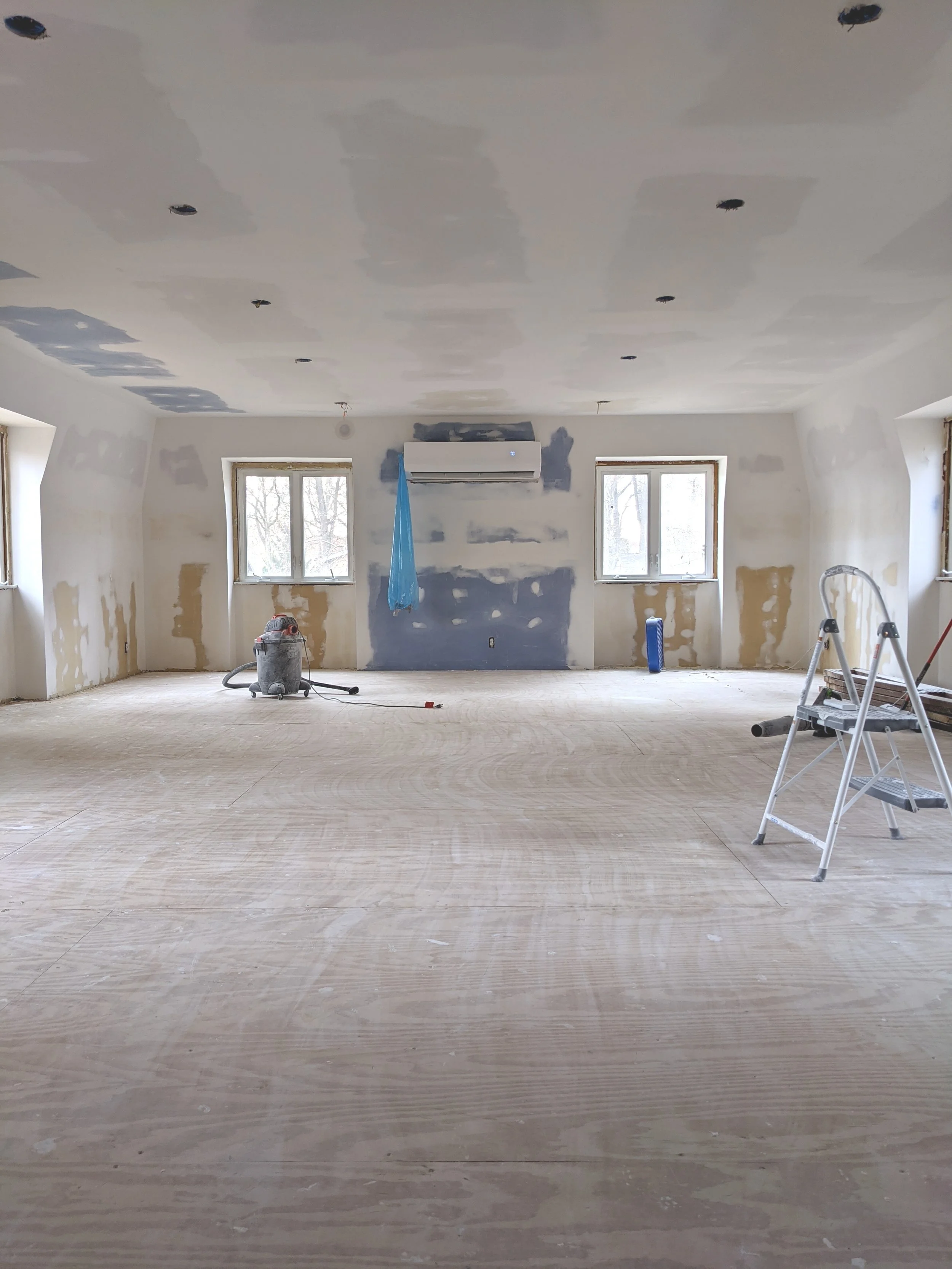 Loft Updates - Finished Drywall and Kitchenette Plans