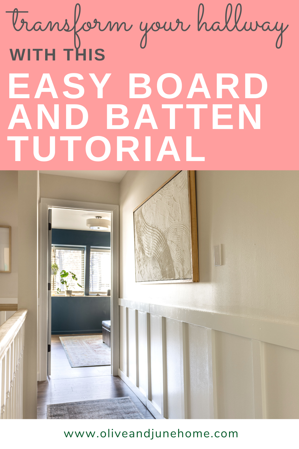 Easy Board and Batten Tutorial — Olive & June Home: Bold, Functional ...