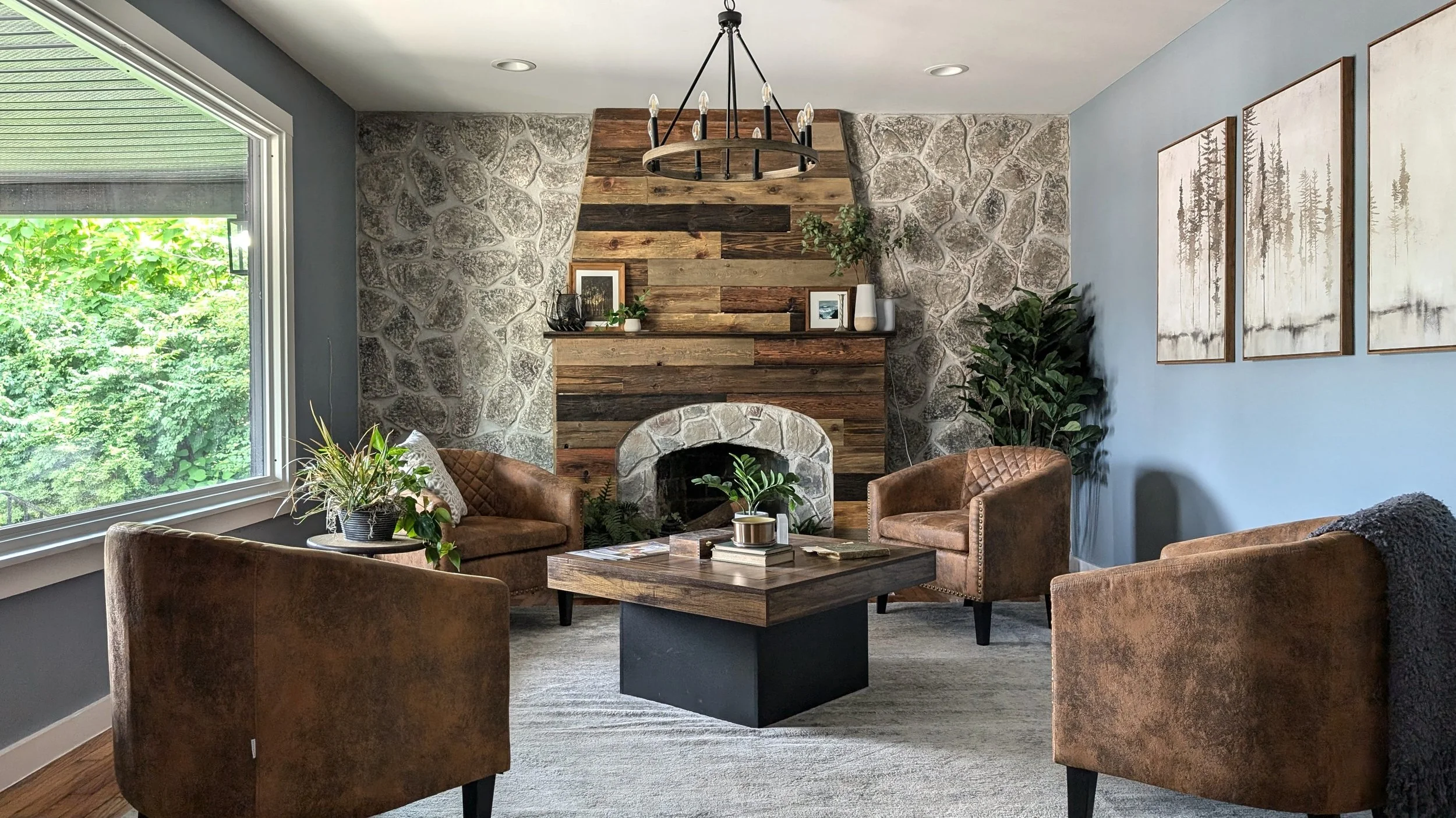 DIY Stone Veneer Installation Guide — Olive & June Home: Bold ...