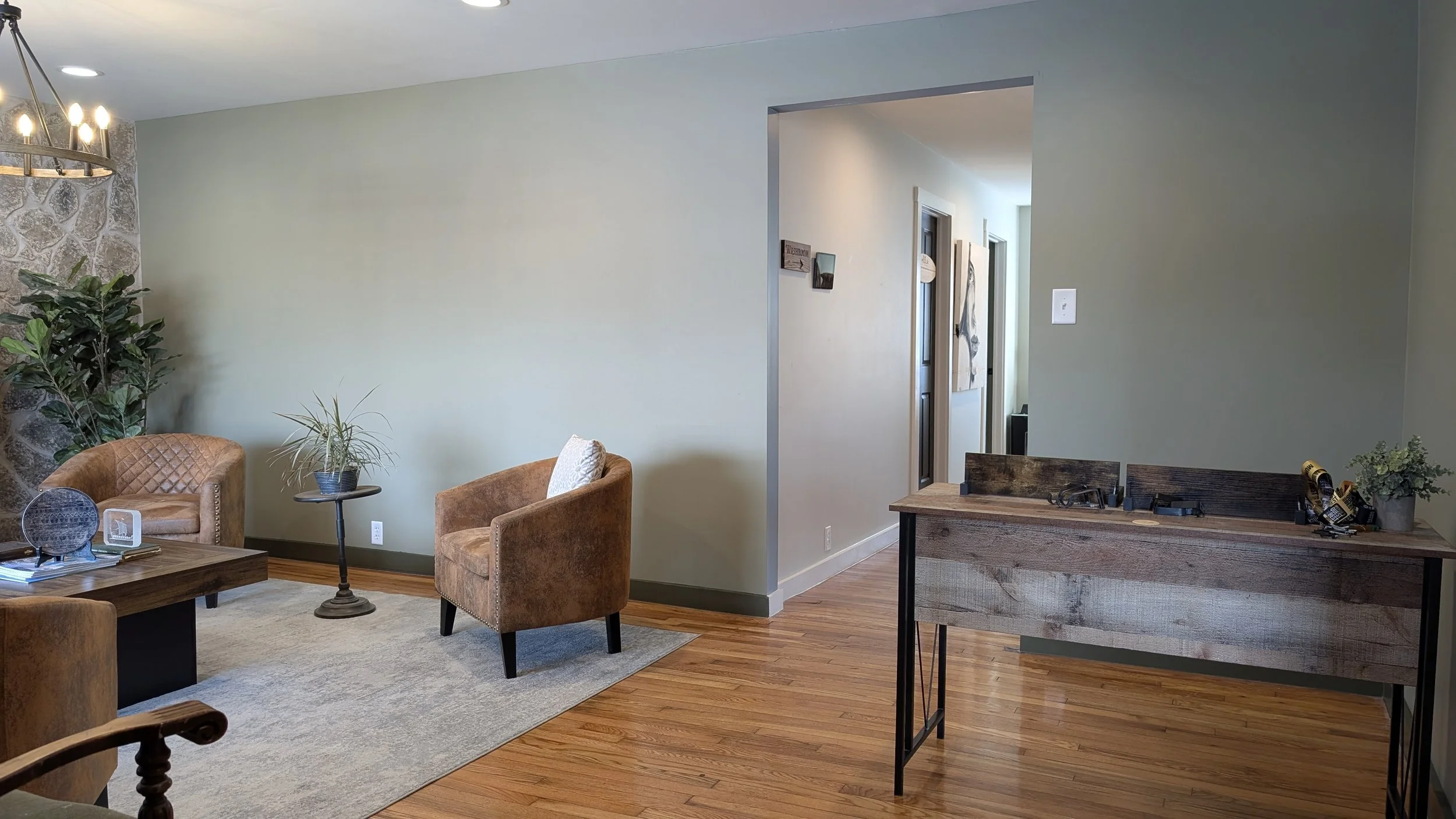 Office lobby before transformation into gaming hall