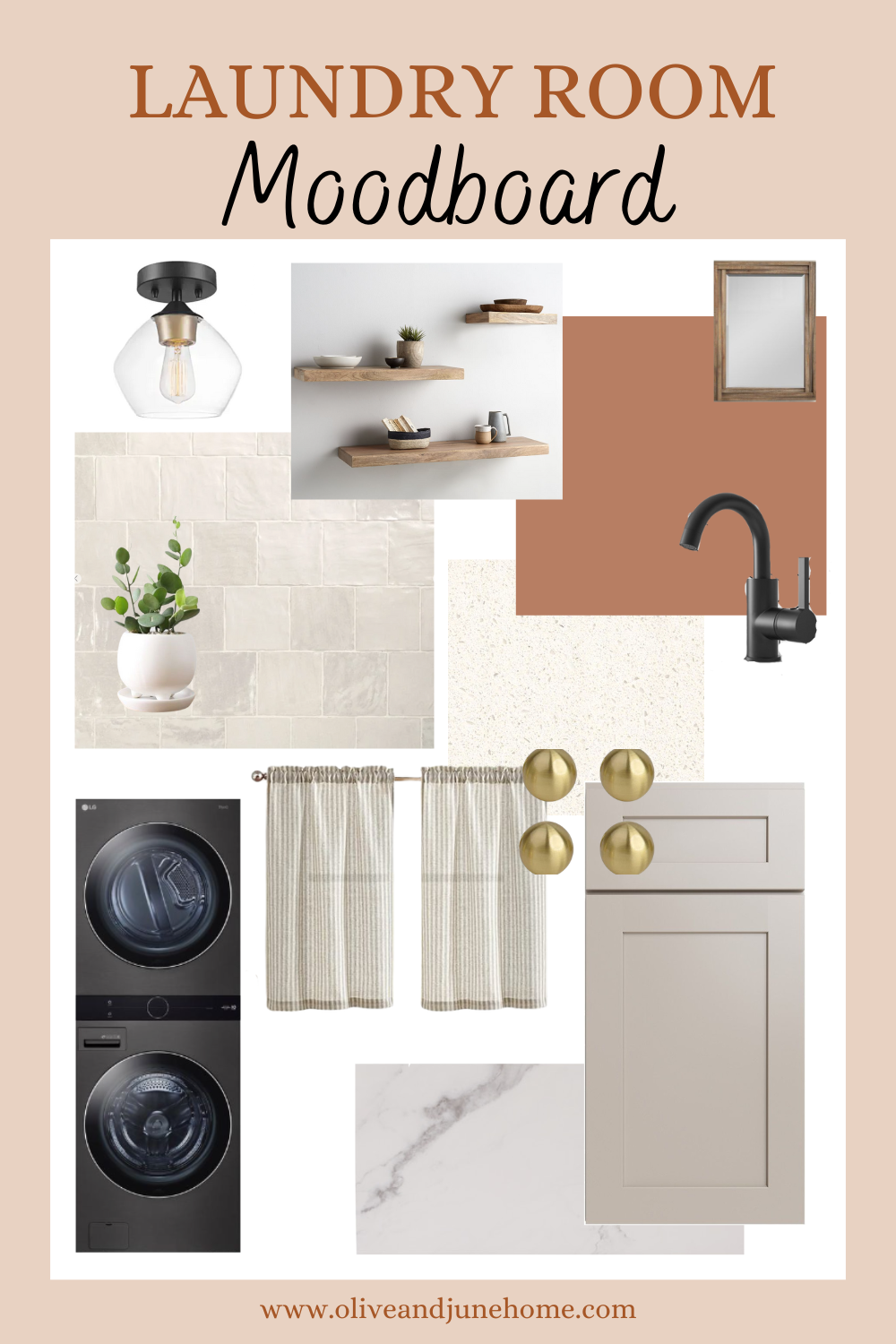 ORC Week 1 - Laundry Room Design Plans — Olive & June Home: Bold ...