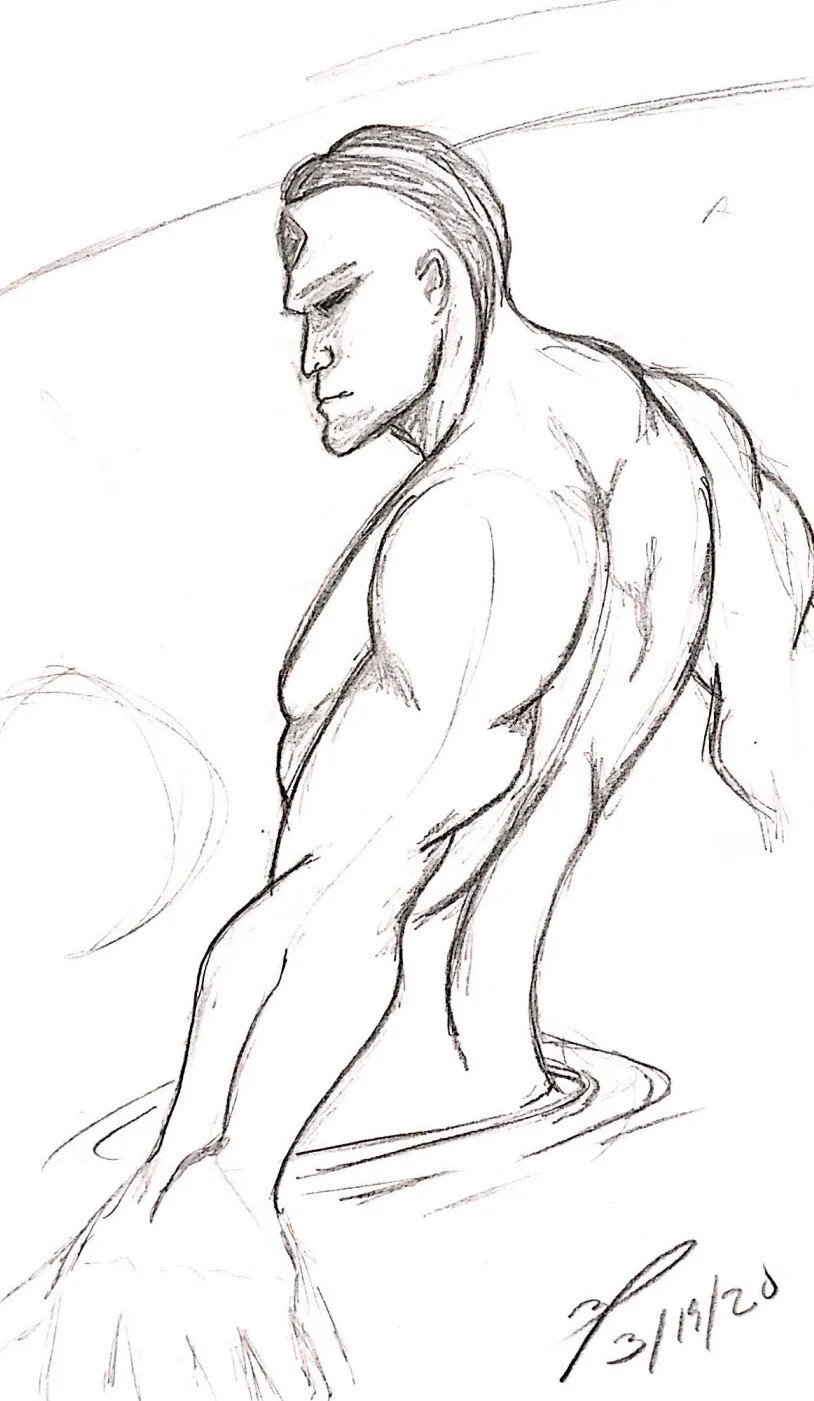 My initial sketch.
