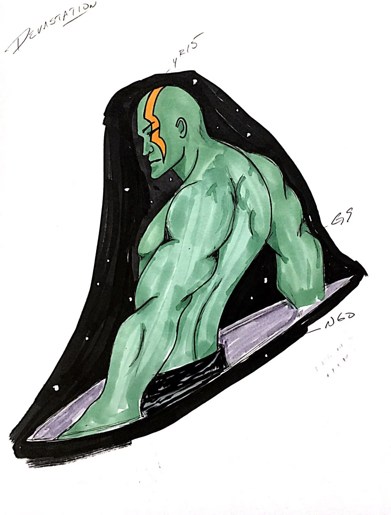 Green Centurion along with marker colors just in case I liked it enough to stay with this option.