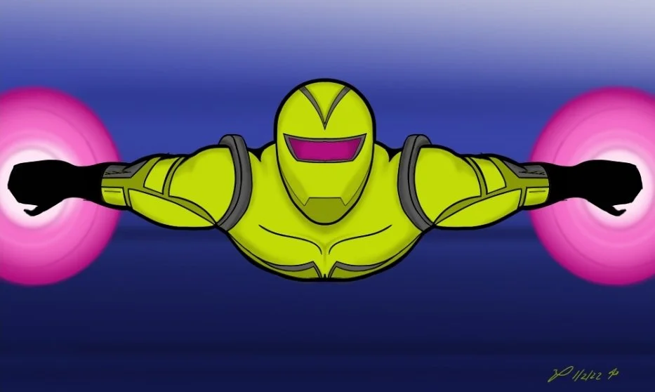 Vixion, aka Radiographic Testing (RT)Superpowers:   X-ray Vision, Strength, Flight, Complex mathNemesis: Gryme, Devour, Planar