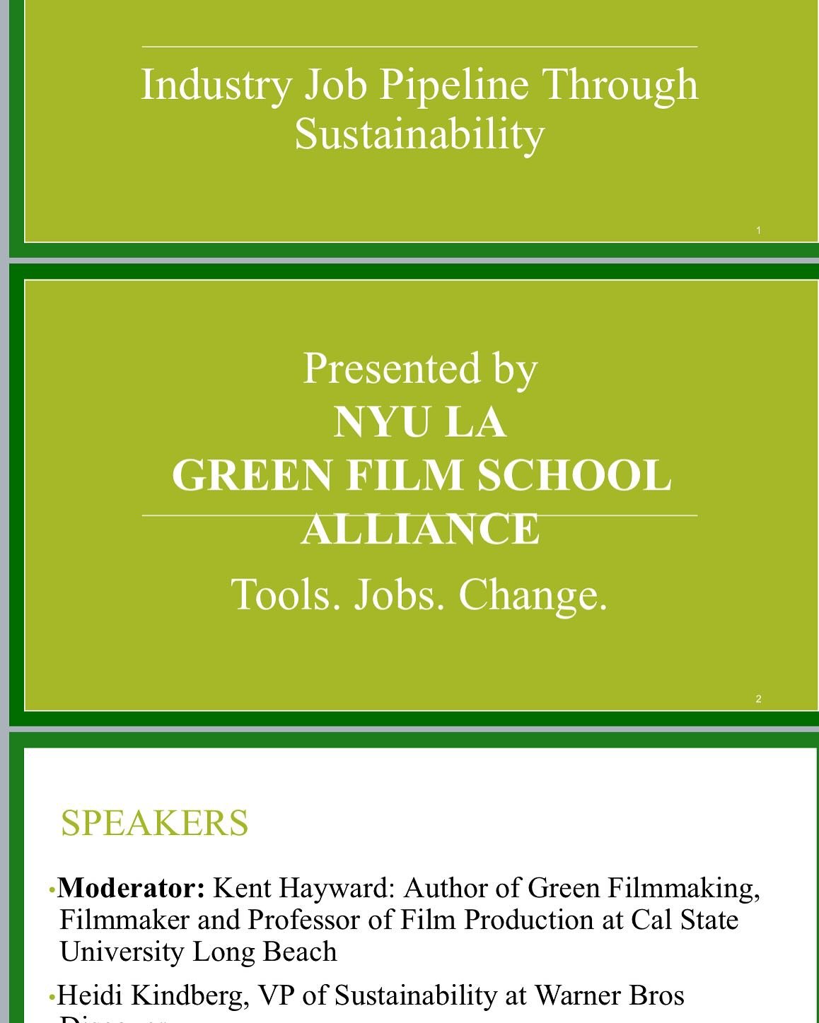 The #hollywoodclimatesummit delivers again! Three days of inspiration and information. Proud #nyulosangeles sponsored the job paths panel #sustainablity #climate