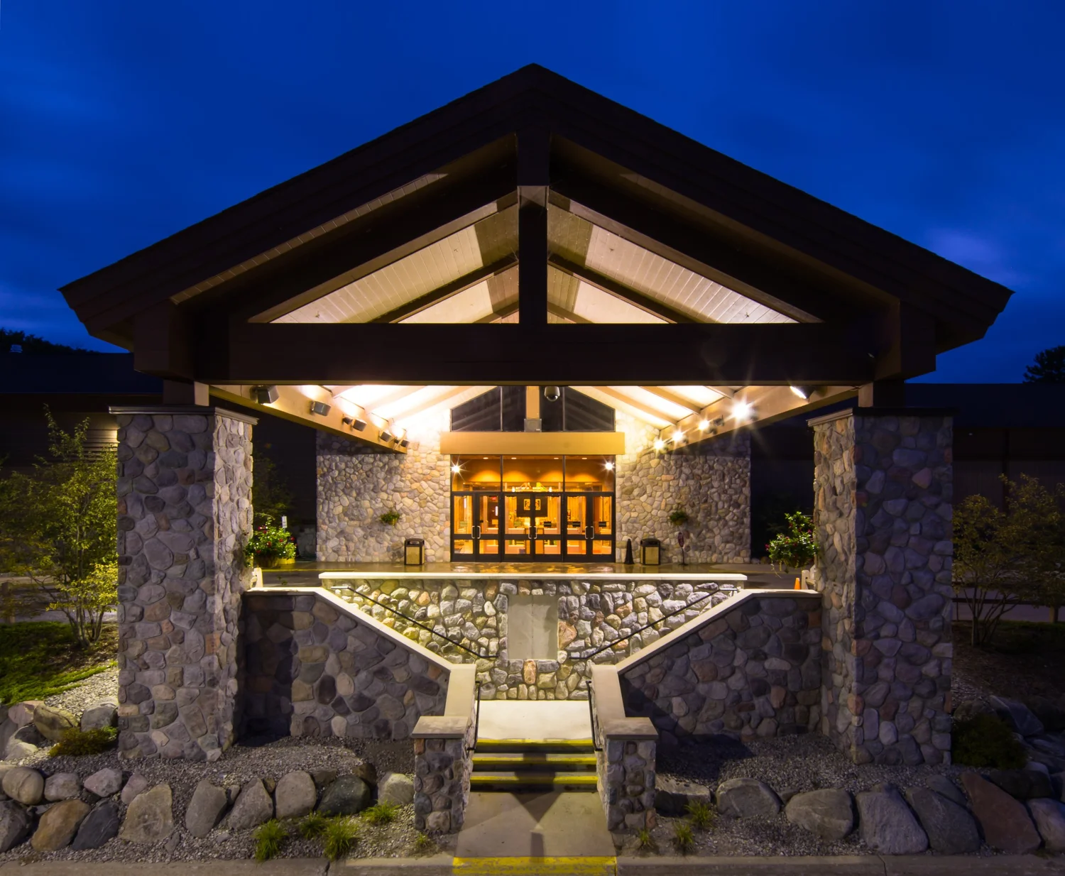 Entrance to Leelanau Sands Casino in Peshawbestown, Michigan