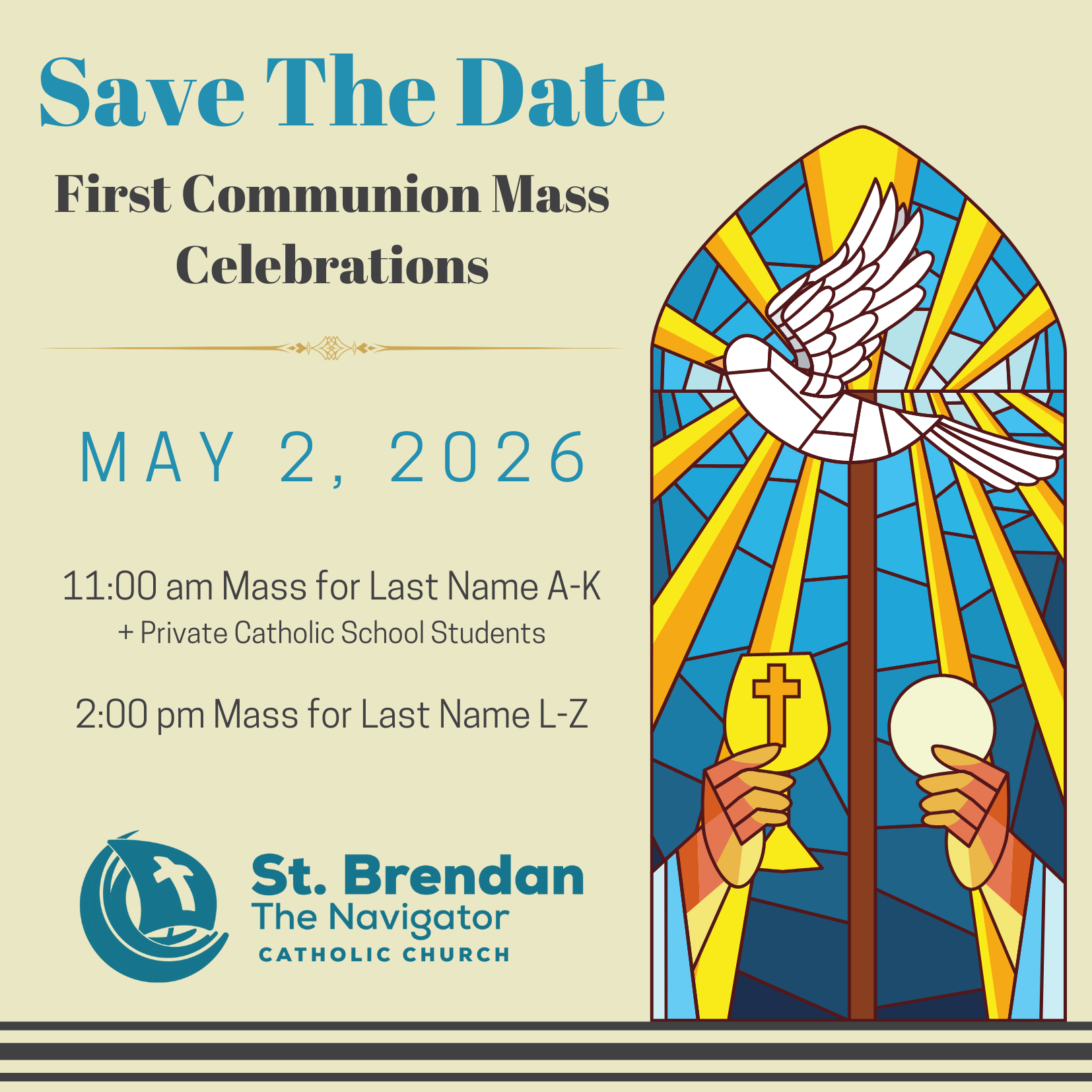 First Communion — St. Brendan's Catholic Church
