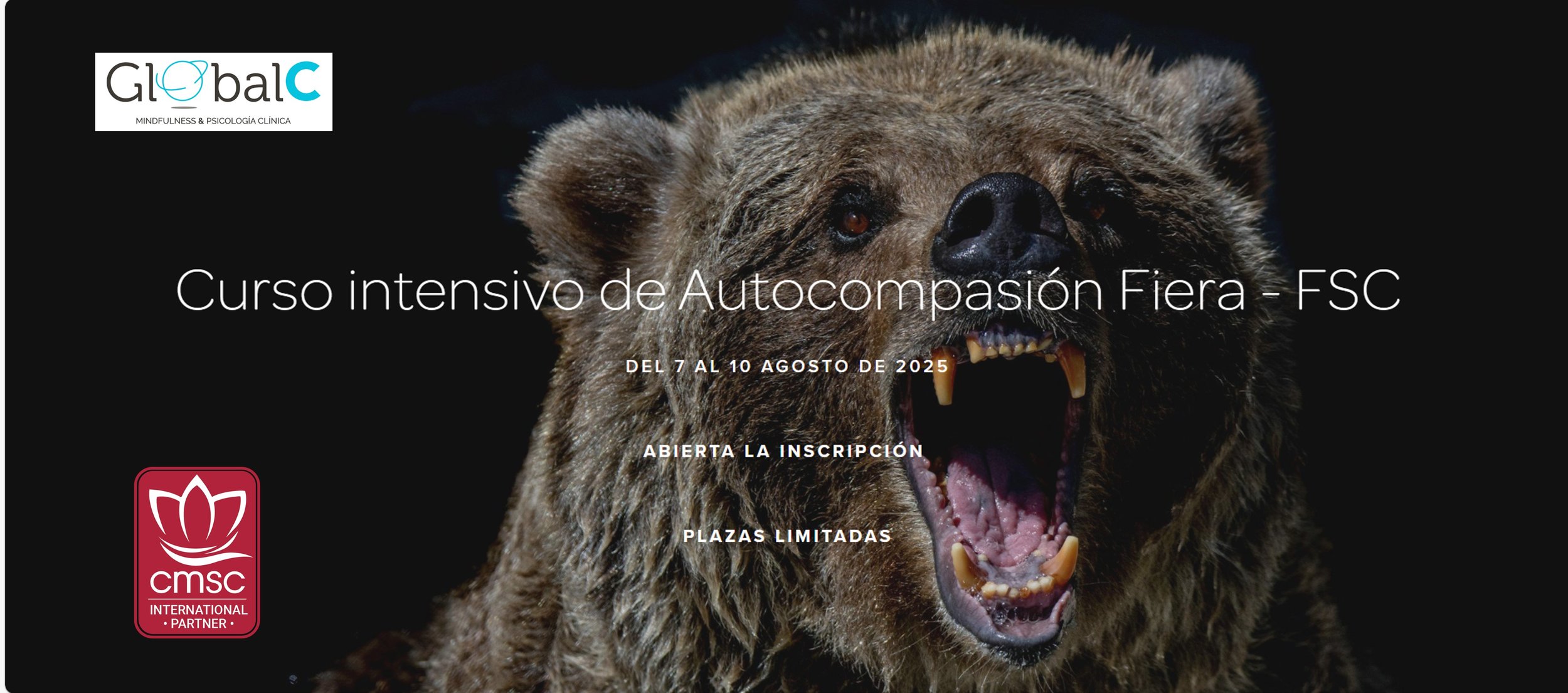 Curso intensivo de Autocompasión Fiera (4ª edición) - del 7 al 10 de agosto de 2025