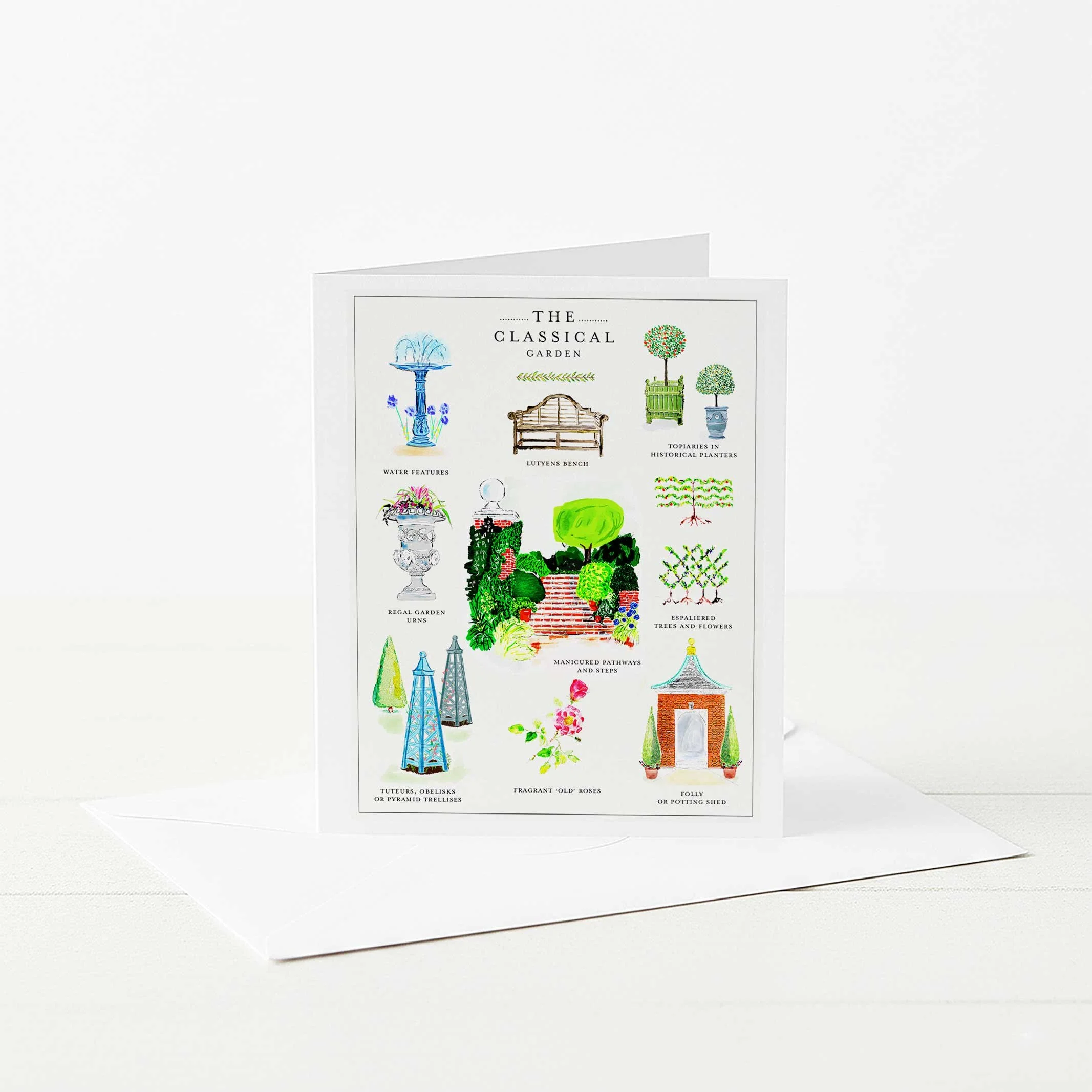 Classic Garden Ornament Greeting Card