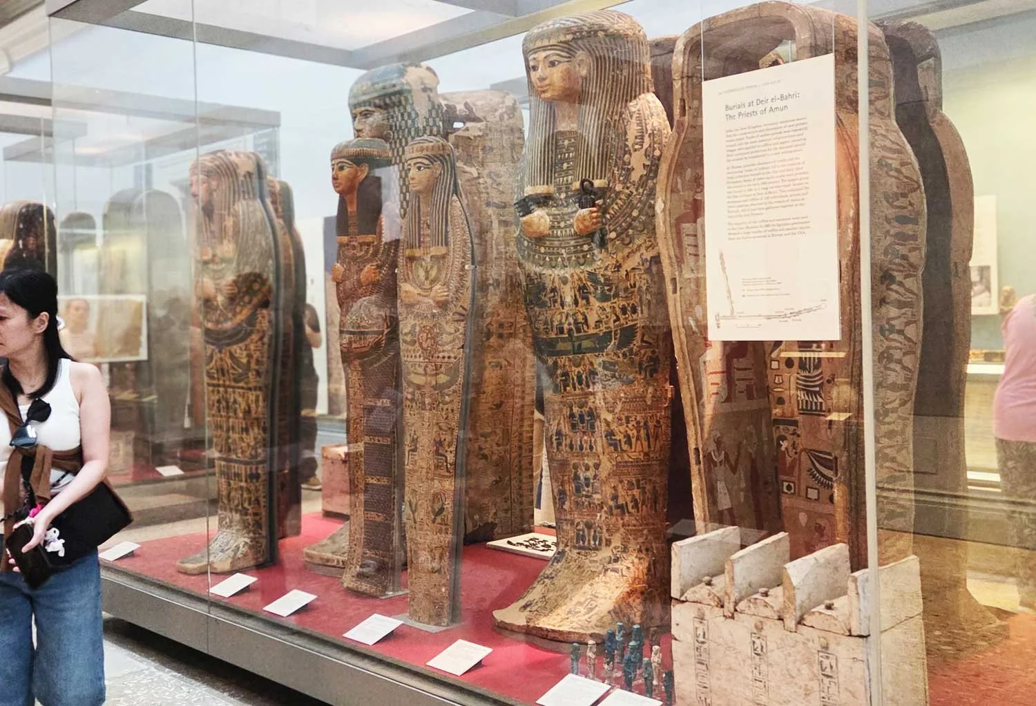The British Museum Egyptian wood coffins.