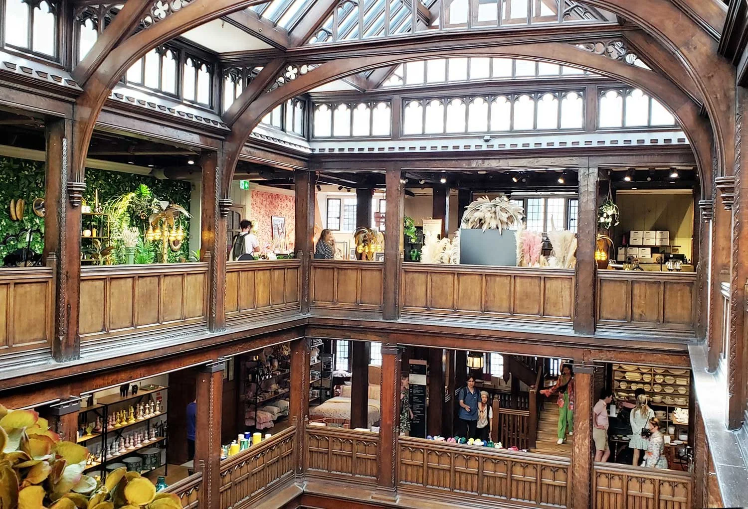 Inteior of Liberty store, London.