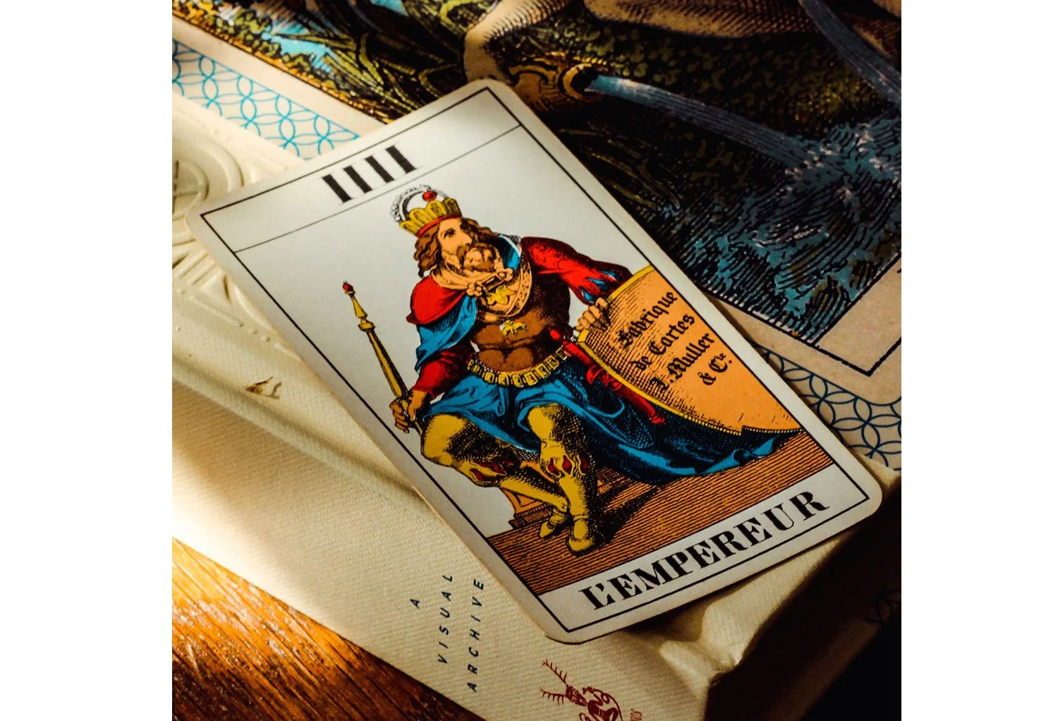 Vintage tarot card.