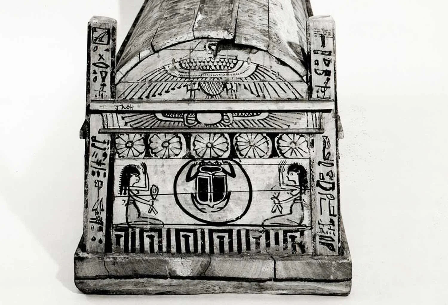 Wood coffin, Roman period.