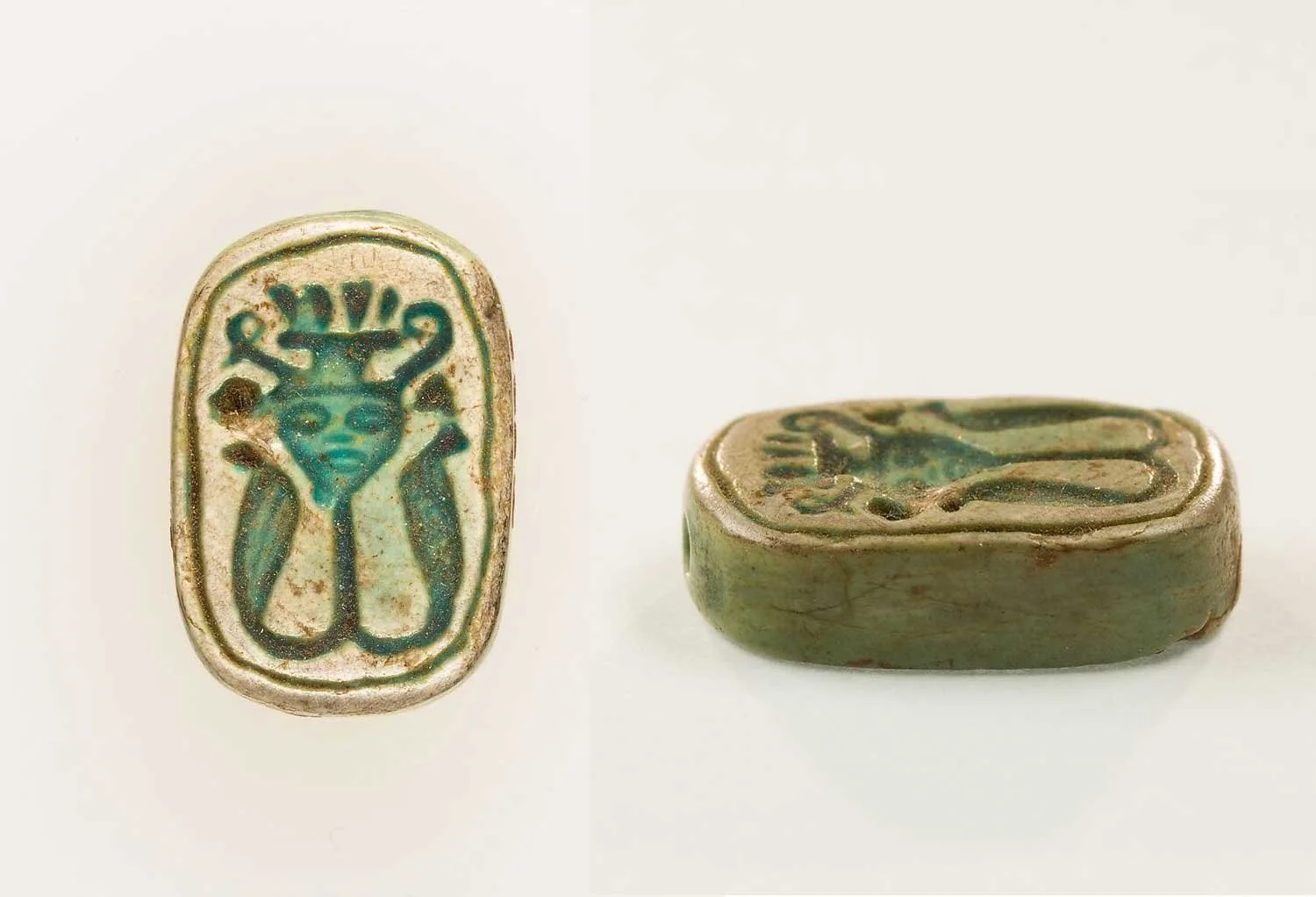 Scaraboid with image of Hathor.