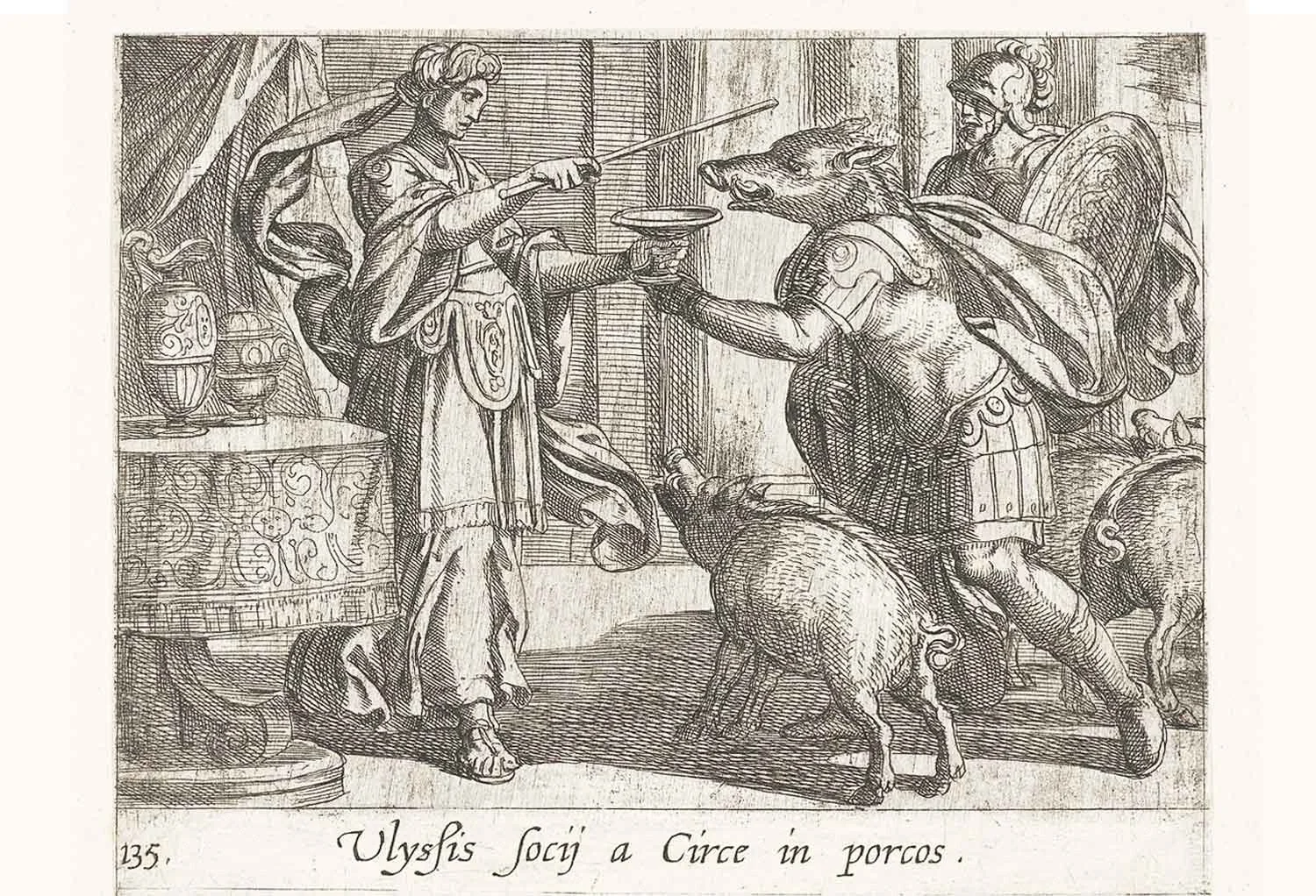 The Witch, Circe with wand.