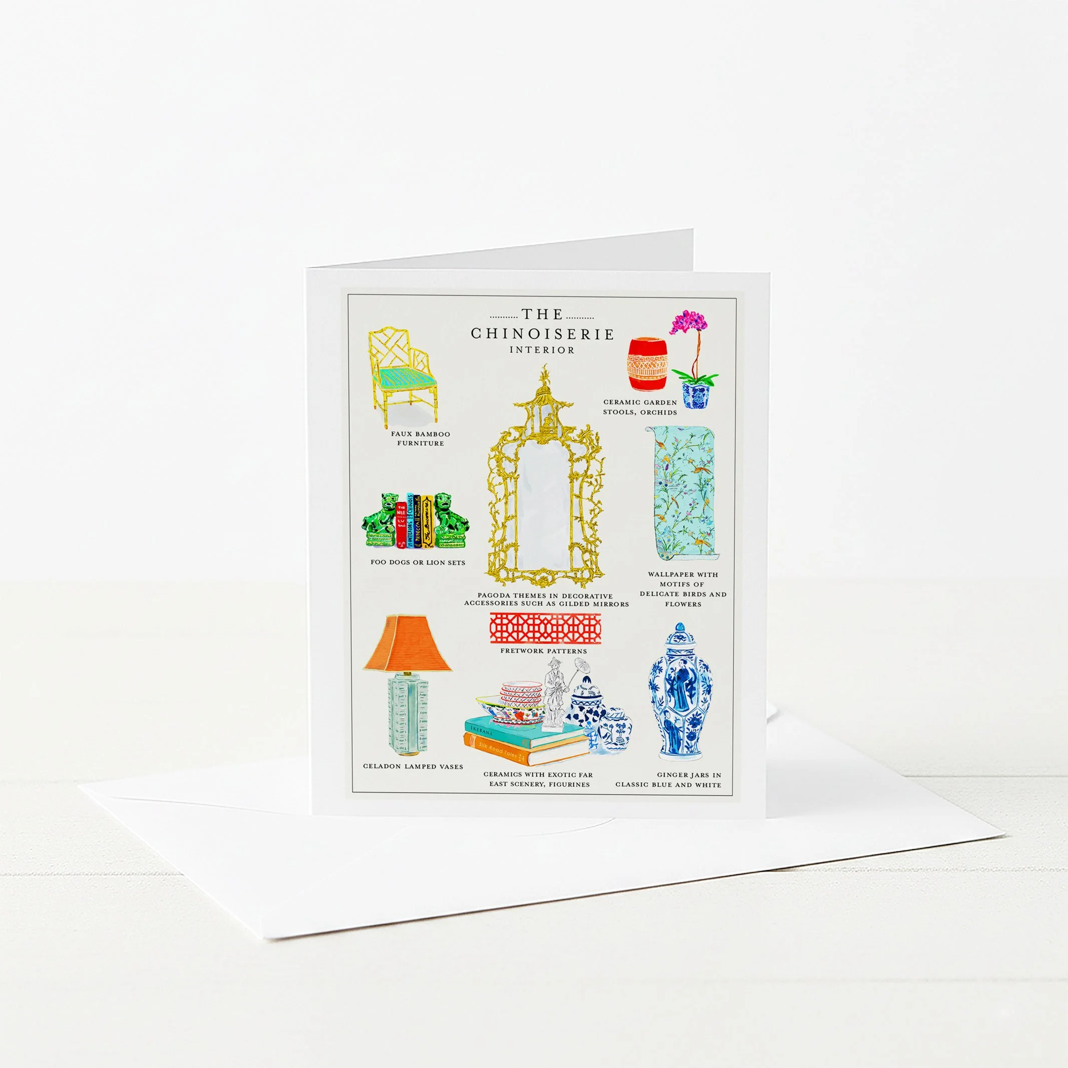 Classic French Interiors Style Greeting Card
