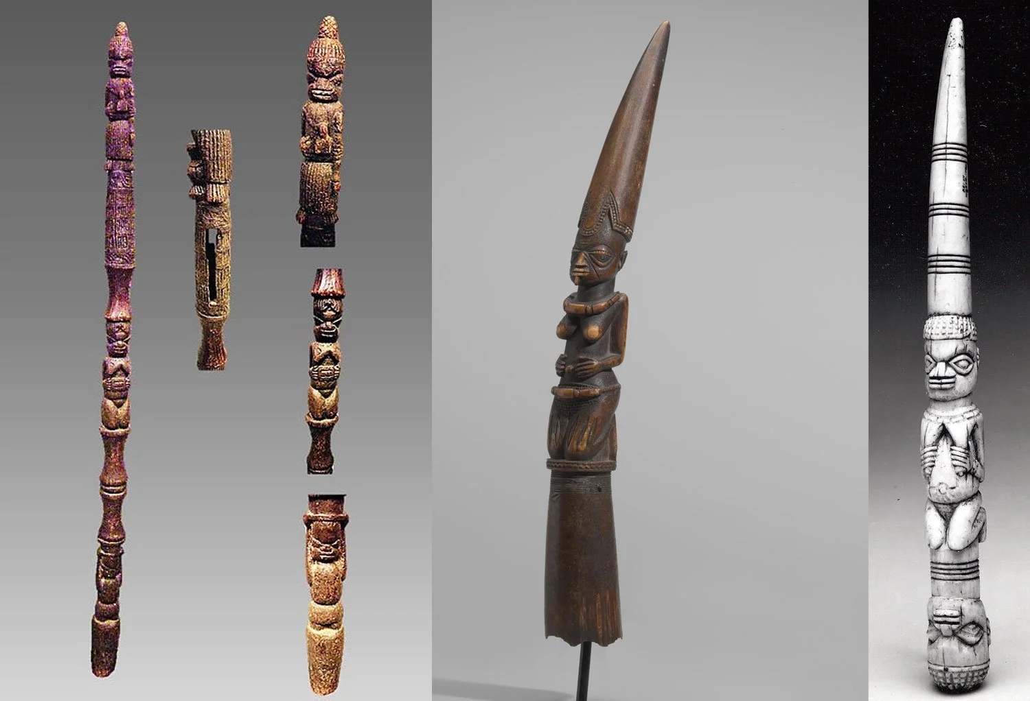 Rattle staff and divination rods.