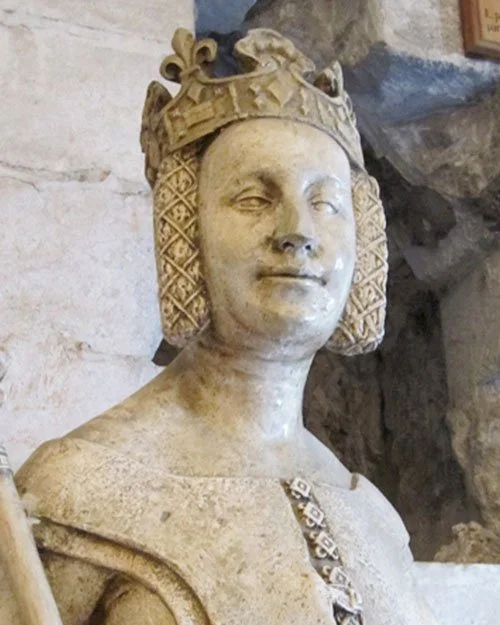 Part of a beautiful statue in the Palais de Papes, Avignon, France. 
