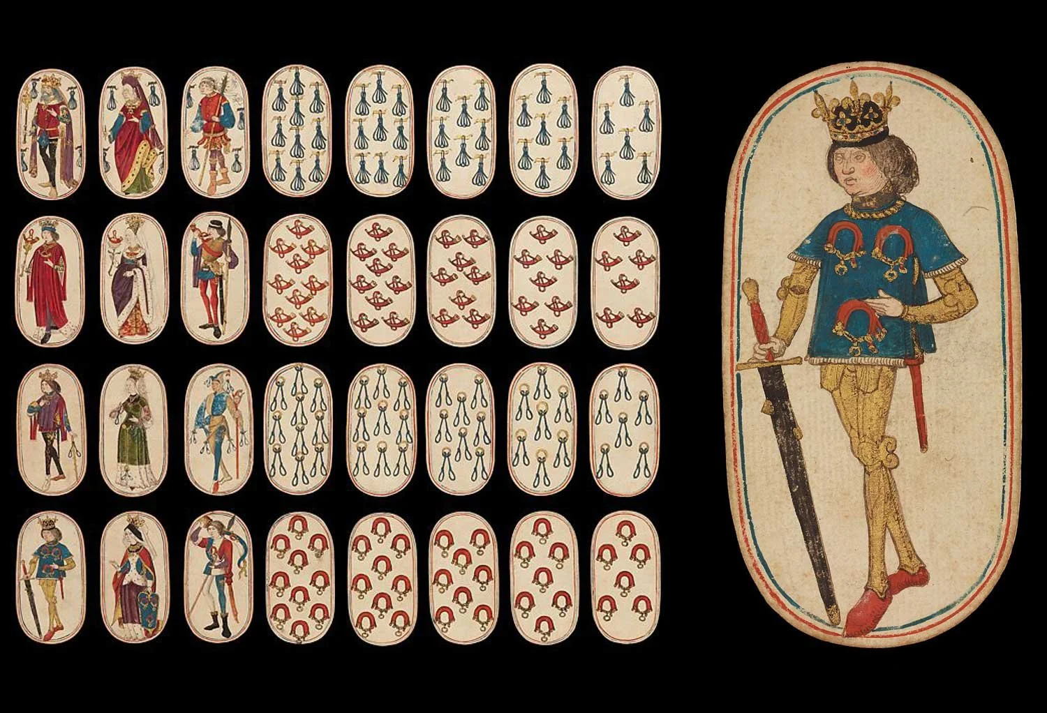 Medieval Renassaince playing cards.