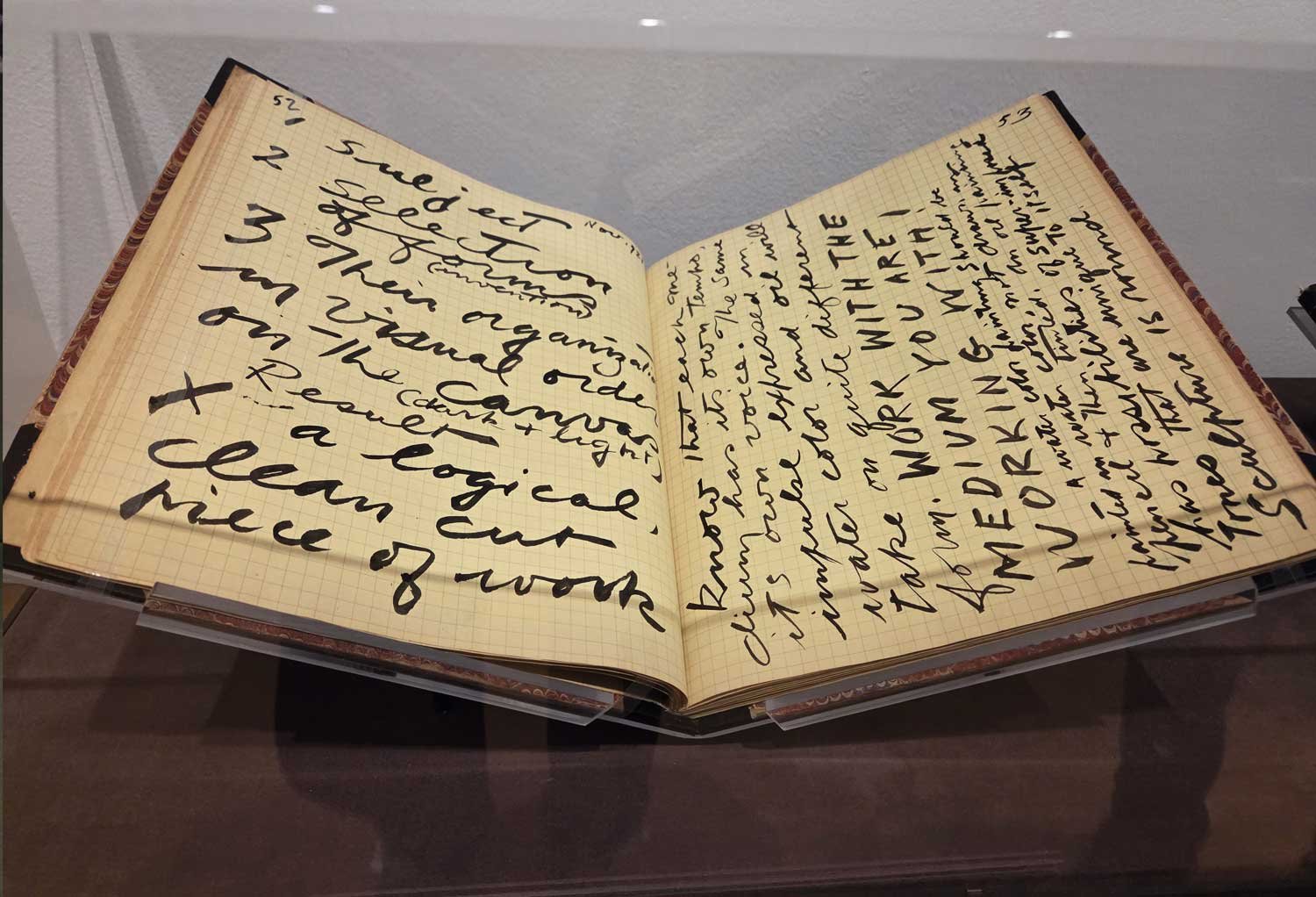 Book from artists Stuart Davis at the Morgan Library in NYC.