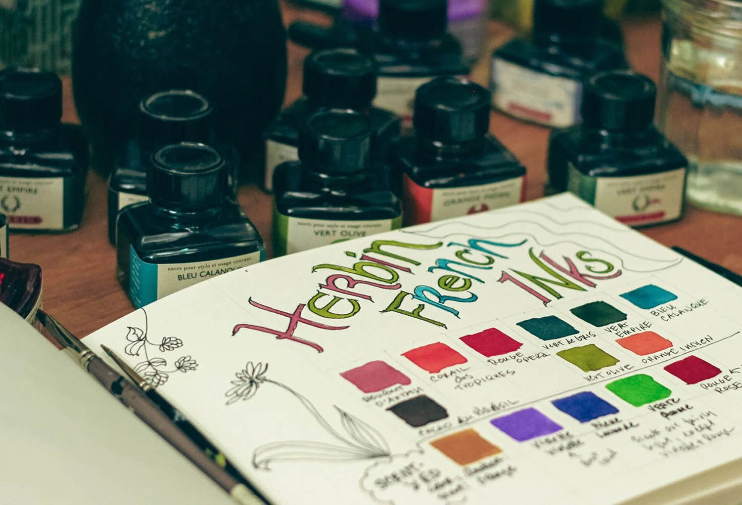 J. Herbin Inks color palette.