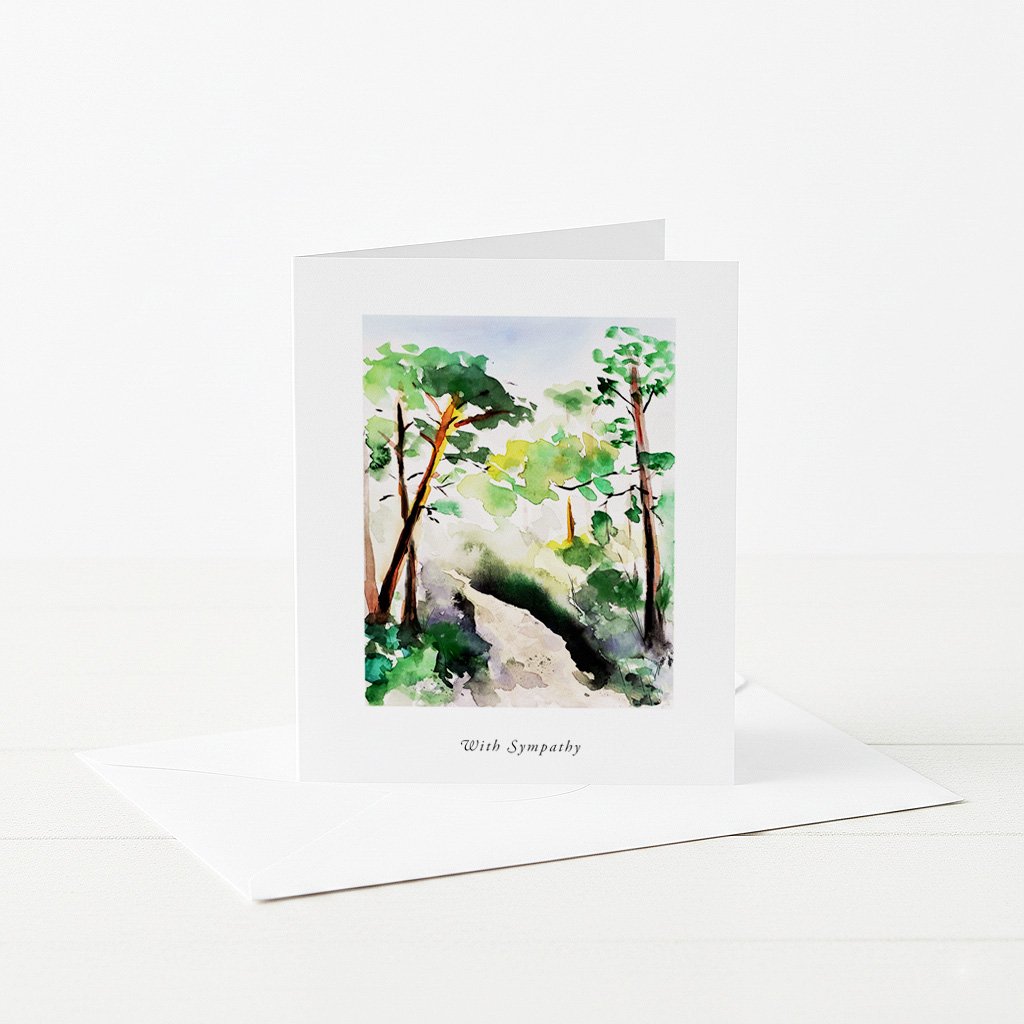Nature Path With Sympathy Card