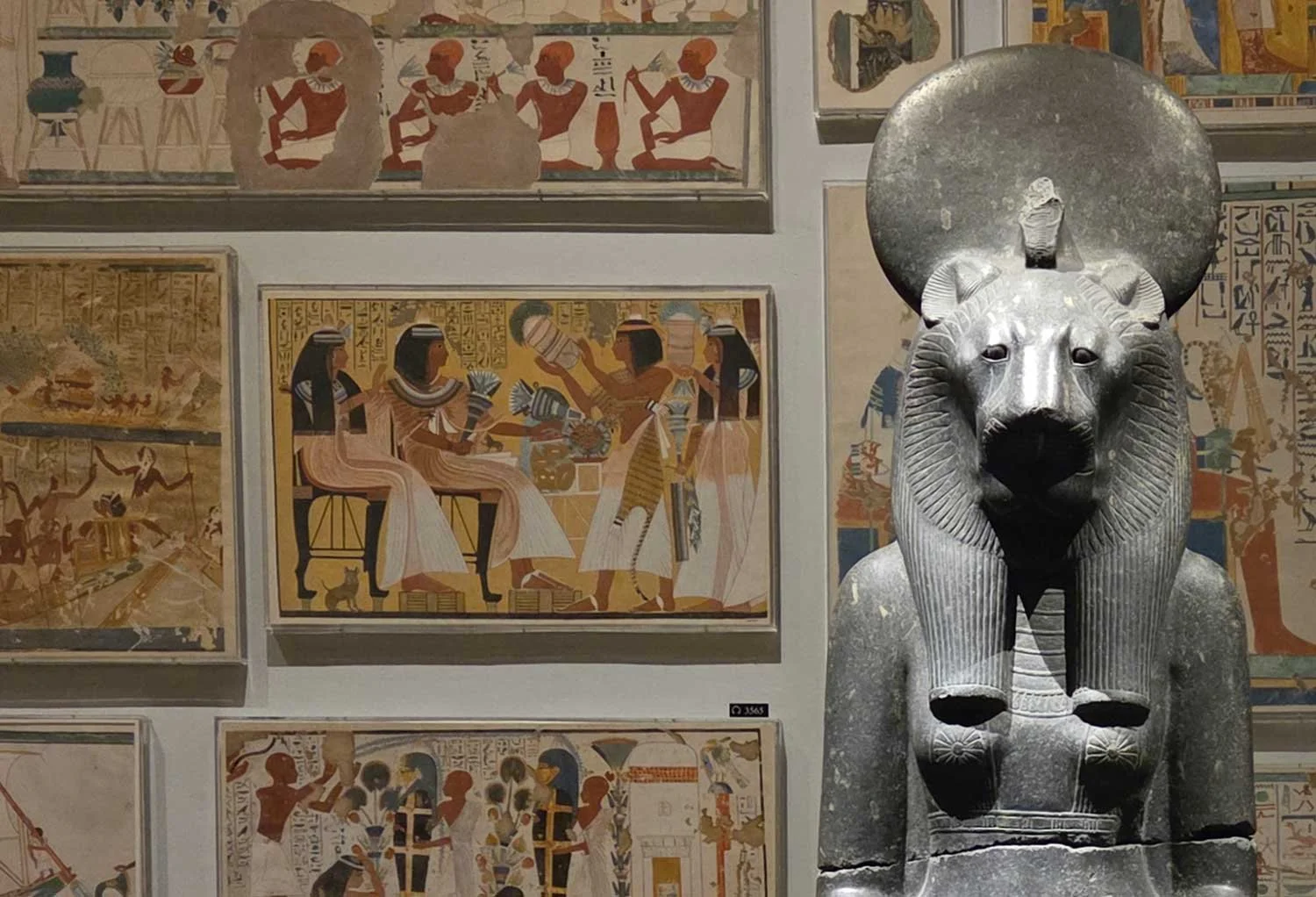 Sekhmet statue.