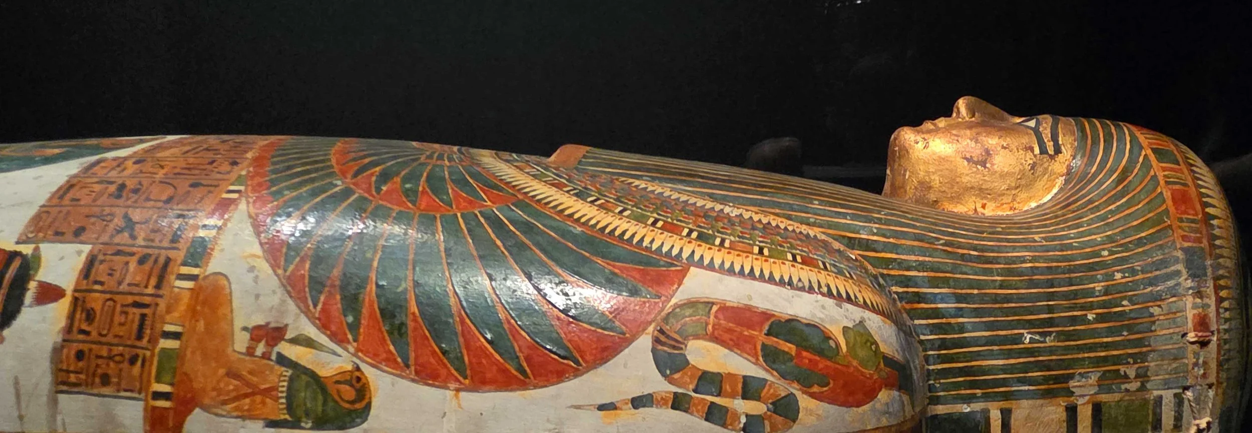 Egyptian painted Sarcophagus