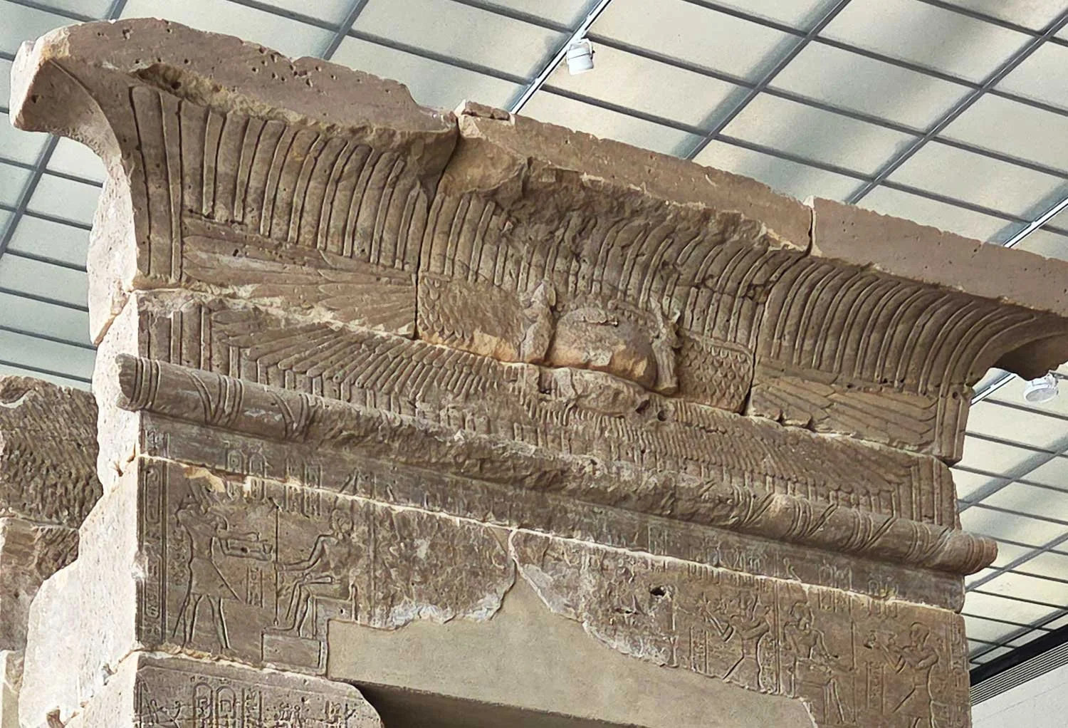 Top detail of Temple Gate.