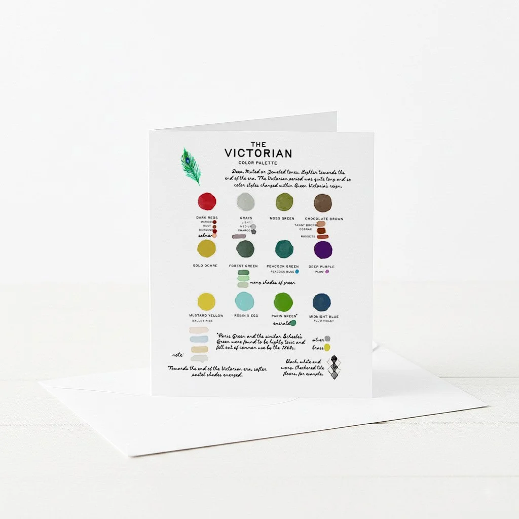Victorian Color Palette Greeting Card