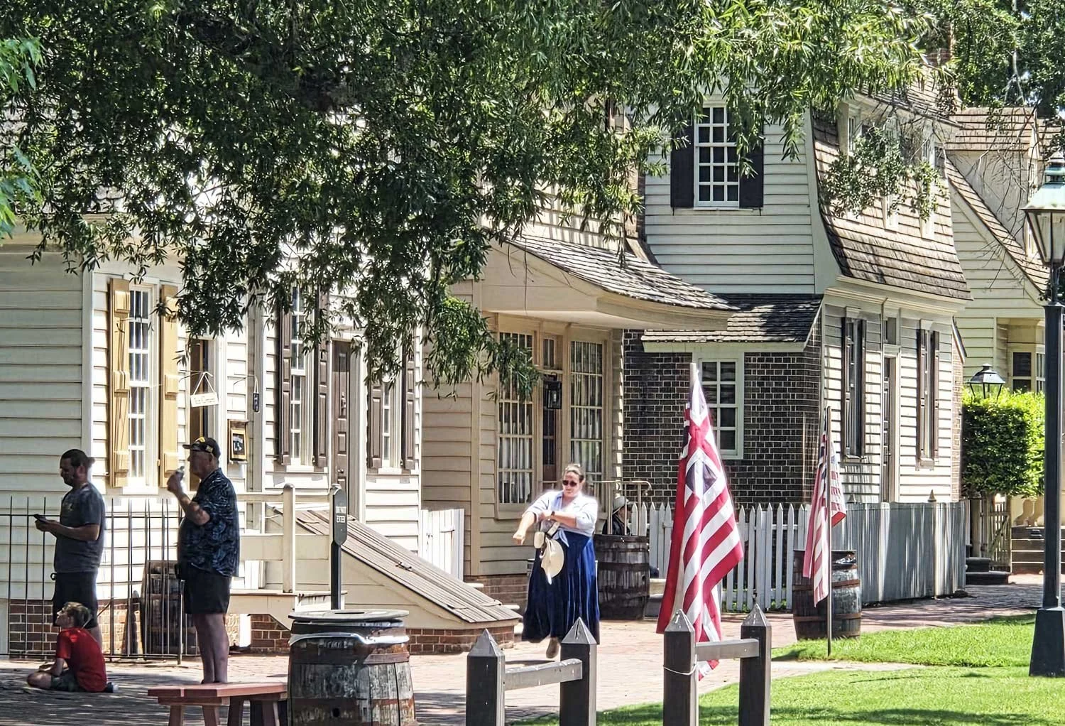 The streets of historic Colonial Williamsburg