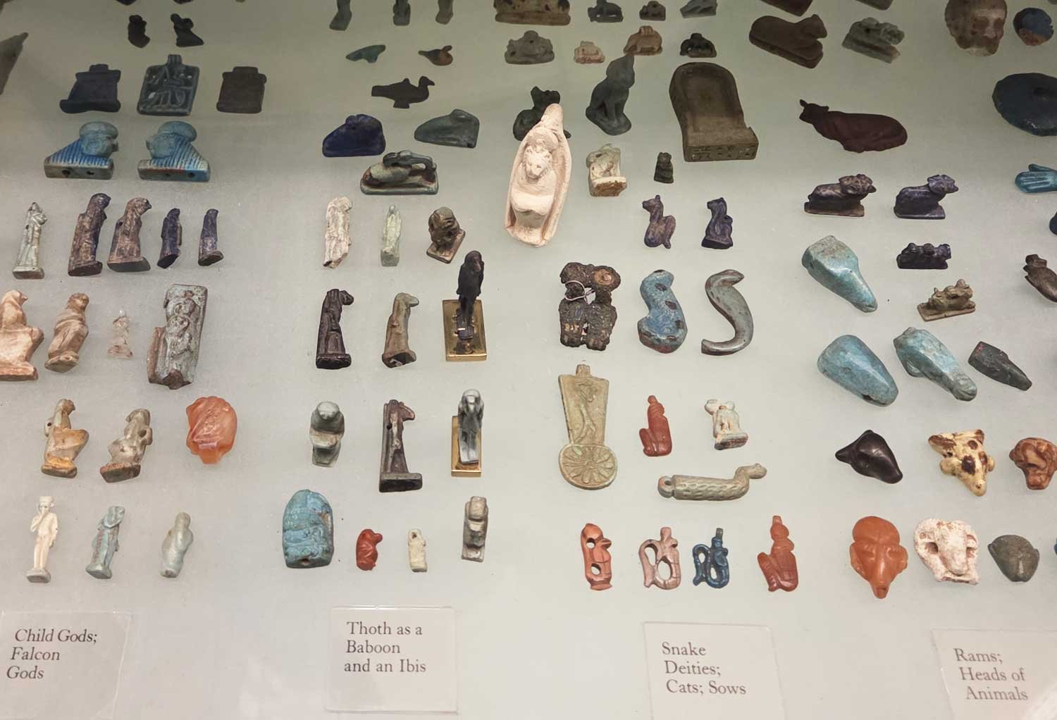 Ancient Egyptian amulets.