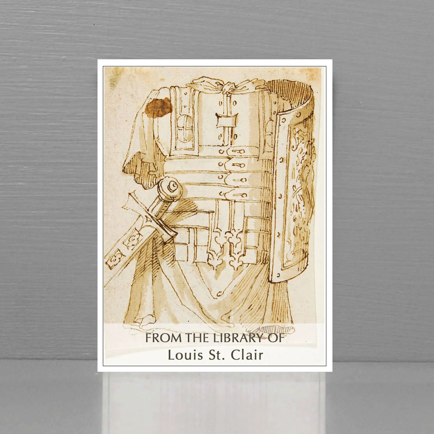Bookplate with French Armor