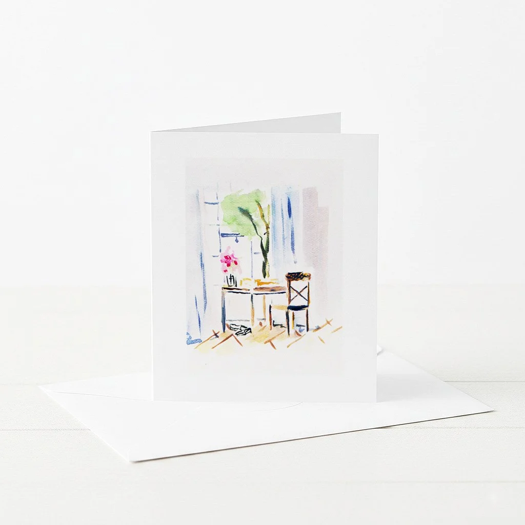 Interiors, Writing Room Greeting Card