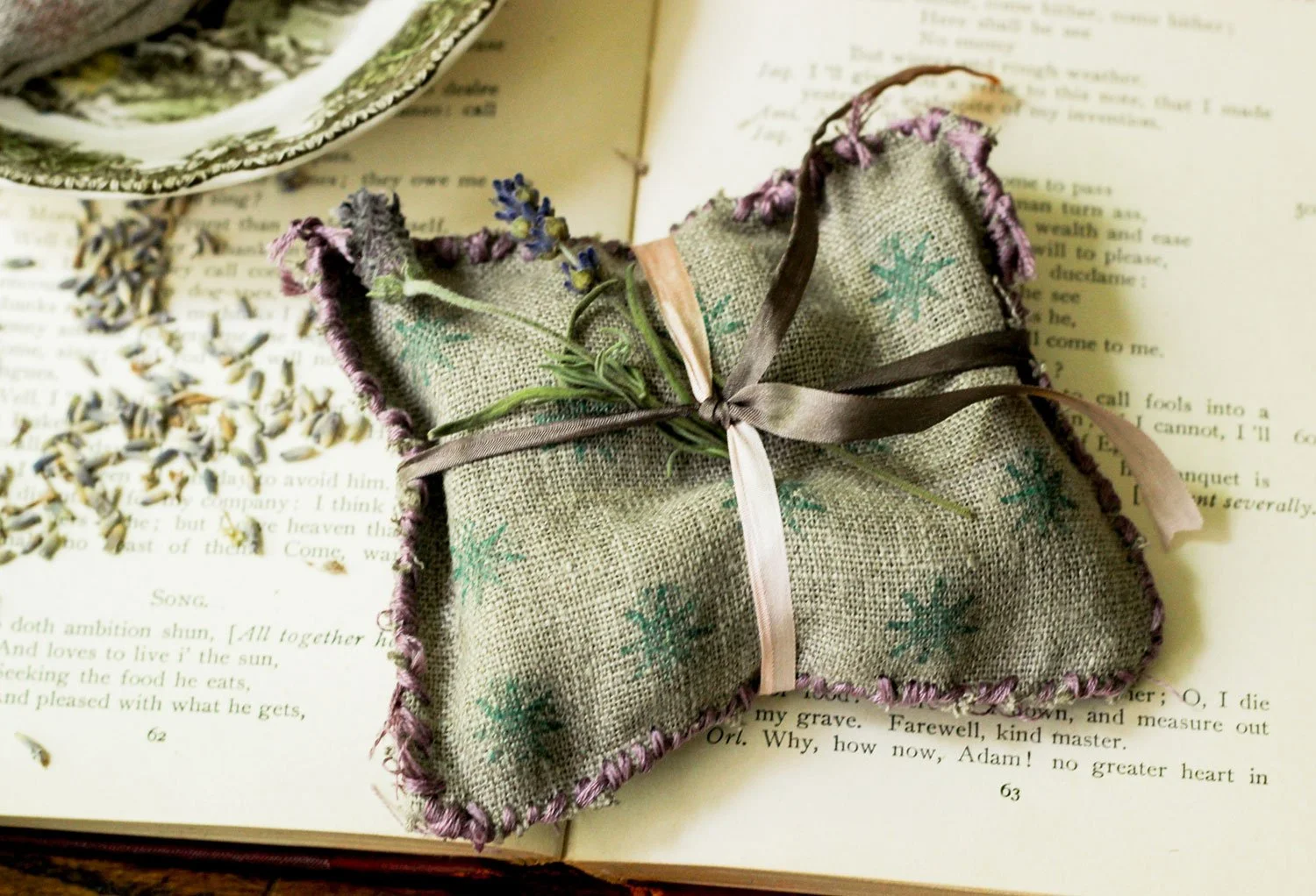 Lavender sachet bag.