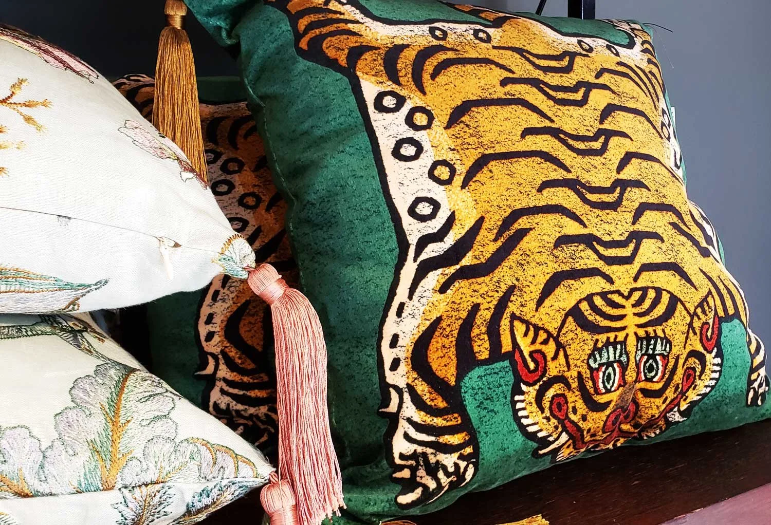 Tiger pillow.