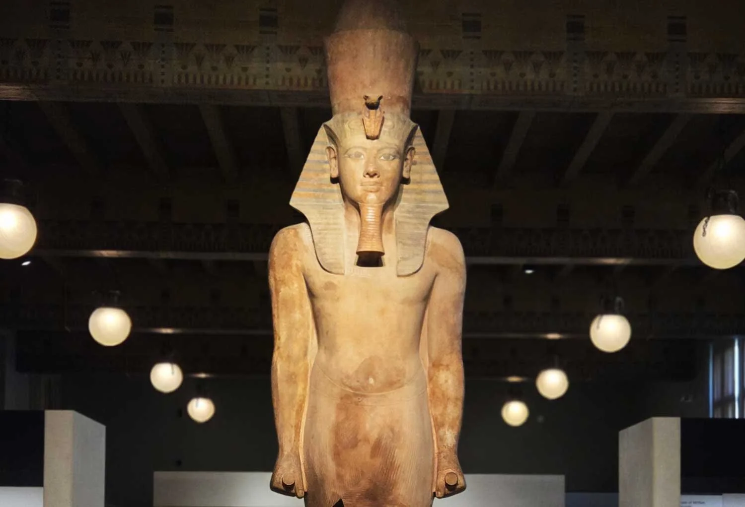 Detail of King Tut statue.