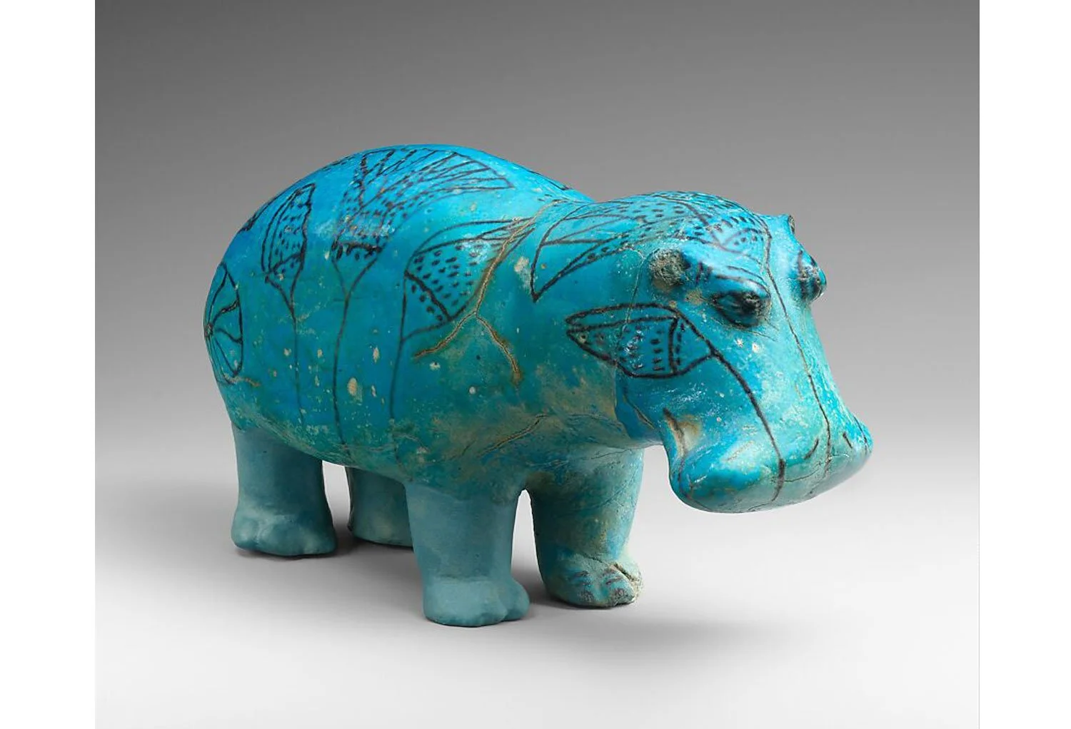 William Met Museum faience hippo.