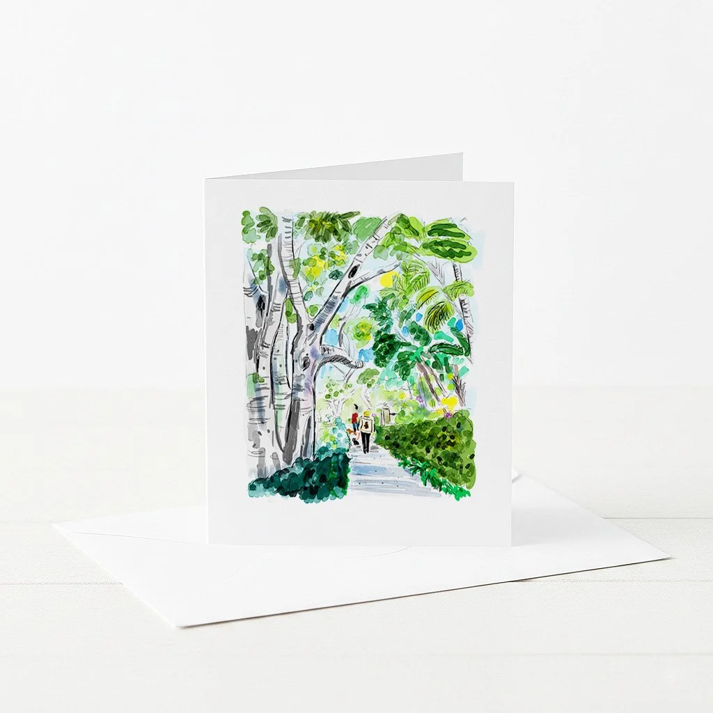 A Los Feliz Walk, Greeting Card