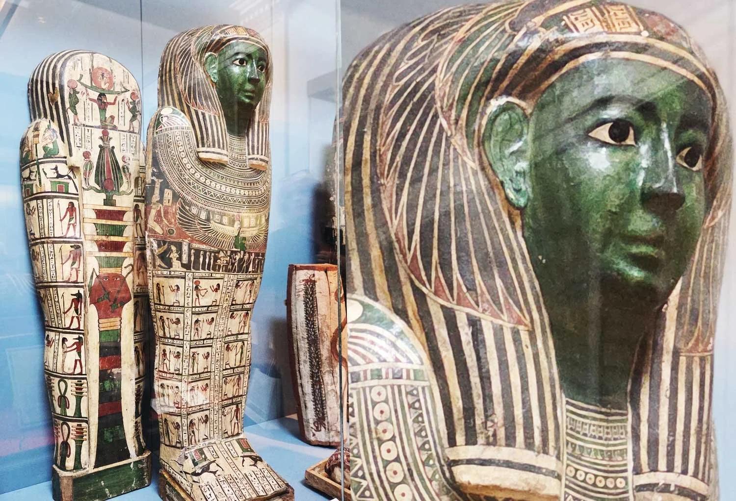 Anthropoid coffin in British Museum.