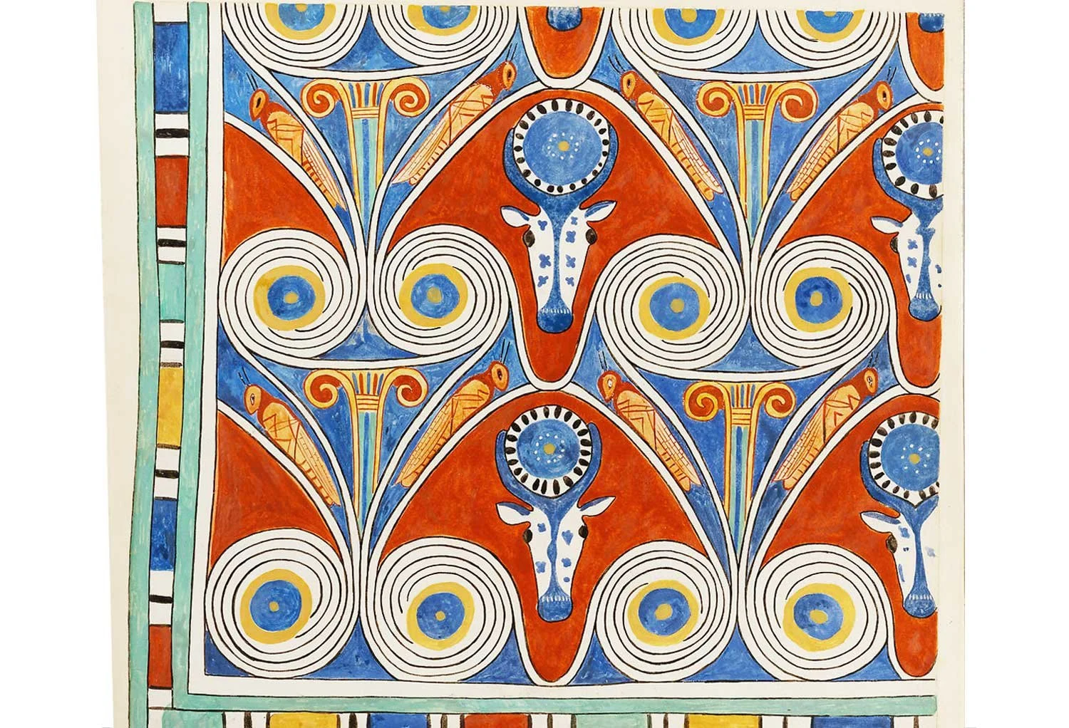 Depiction of Neferhotep ceililng fragment.