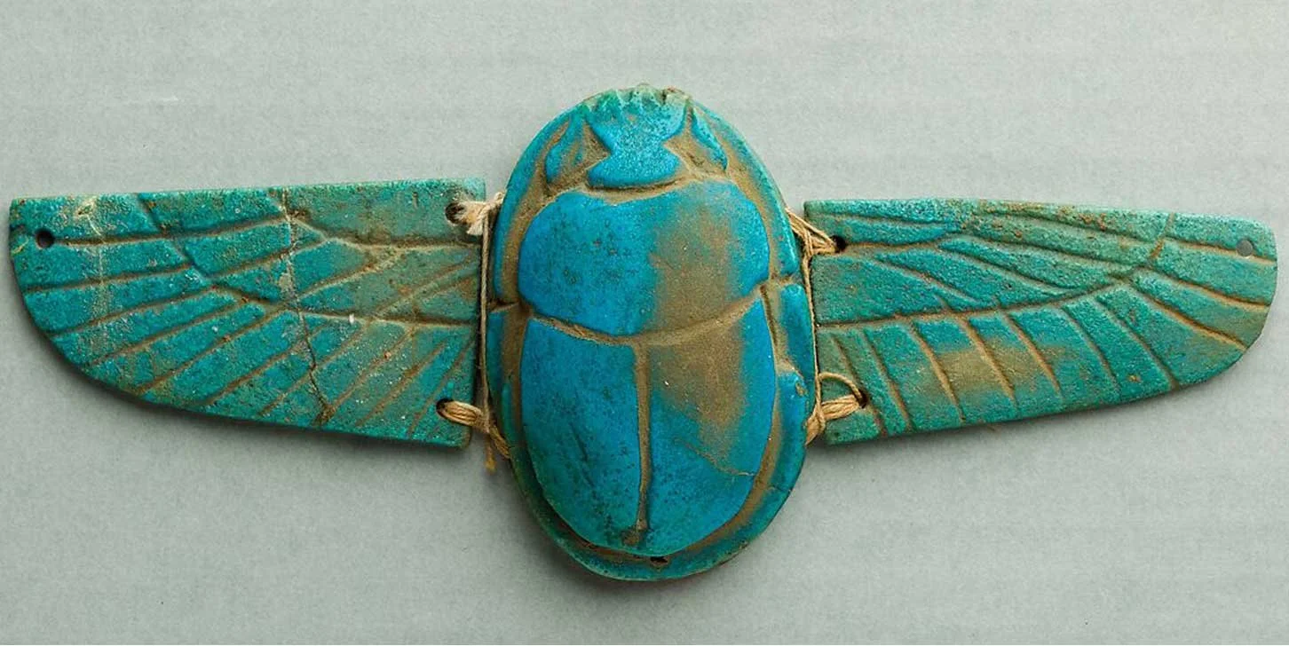Winged scarab amulet