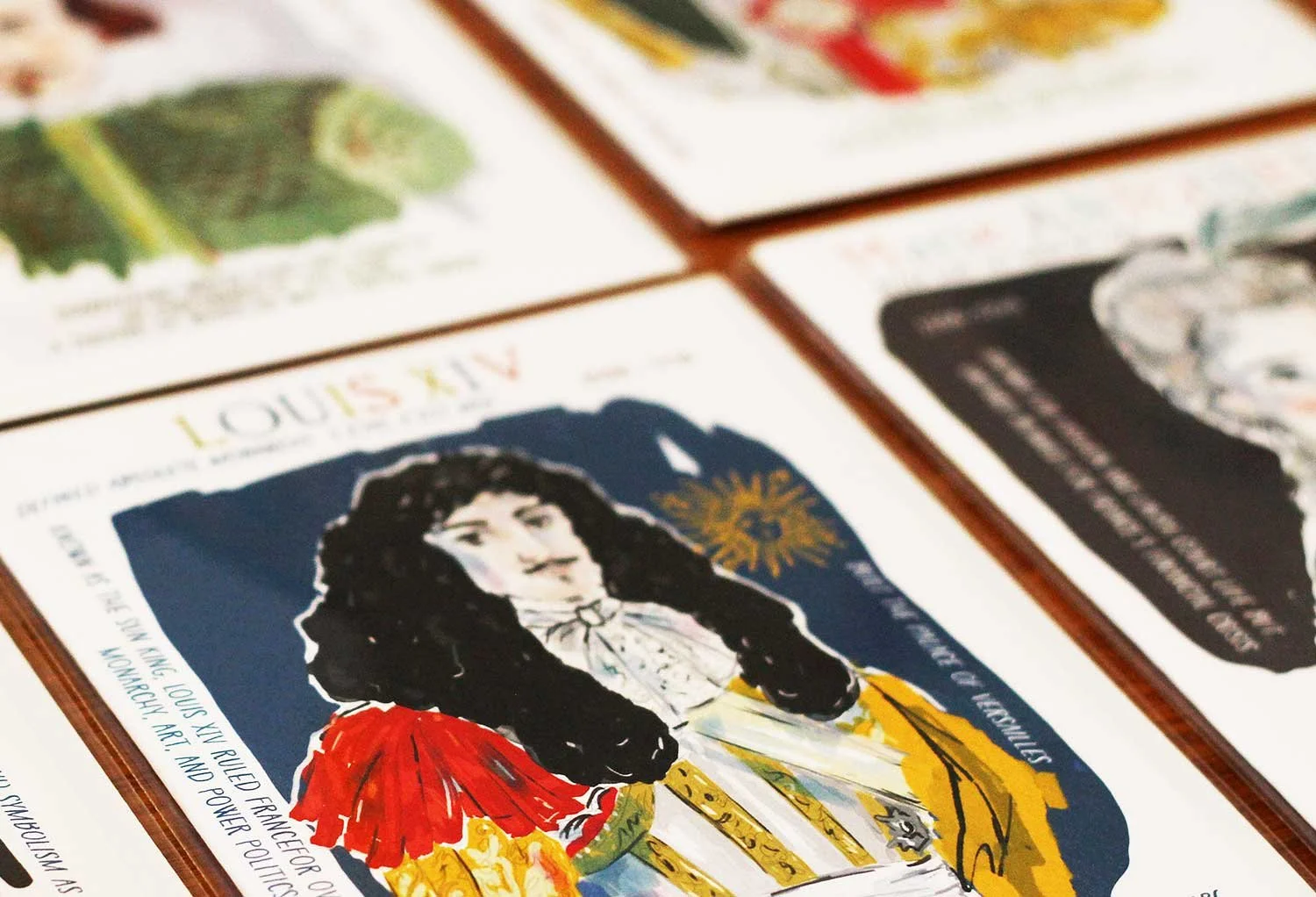 Louis XIV illustrated greeting card.