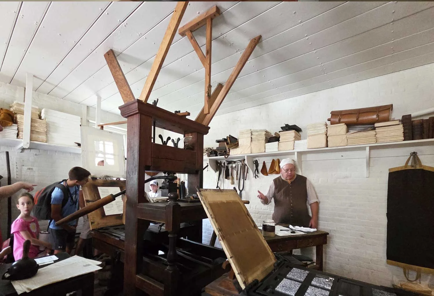 Colonial Williamsburg Print Shop.